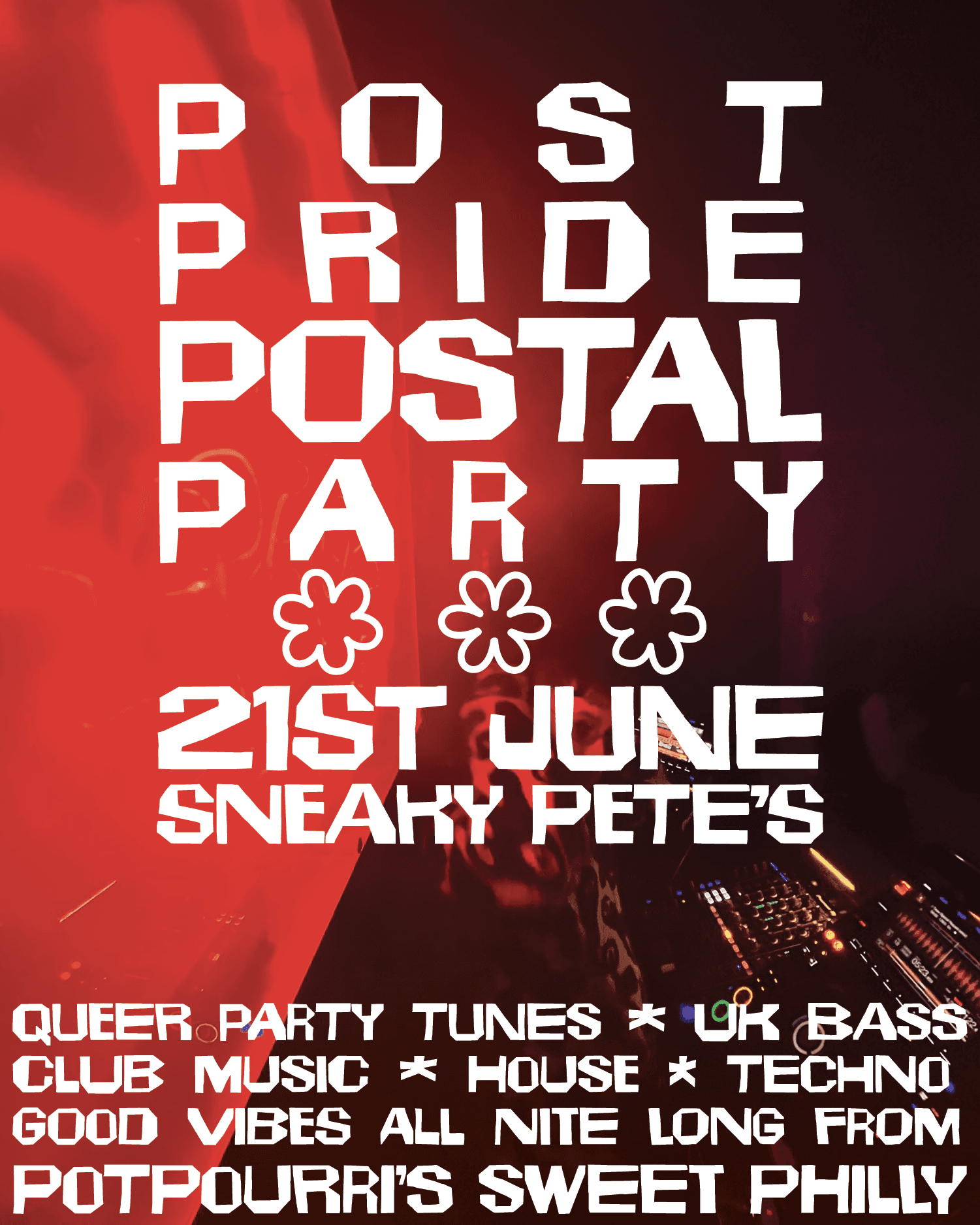 Sweet Philly's Post Pride Postal Party at Sneaky Pete's