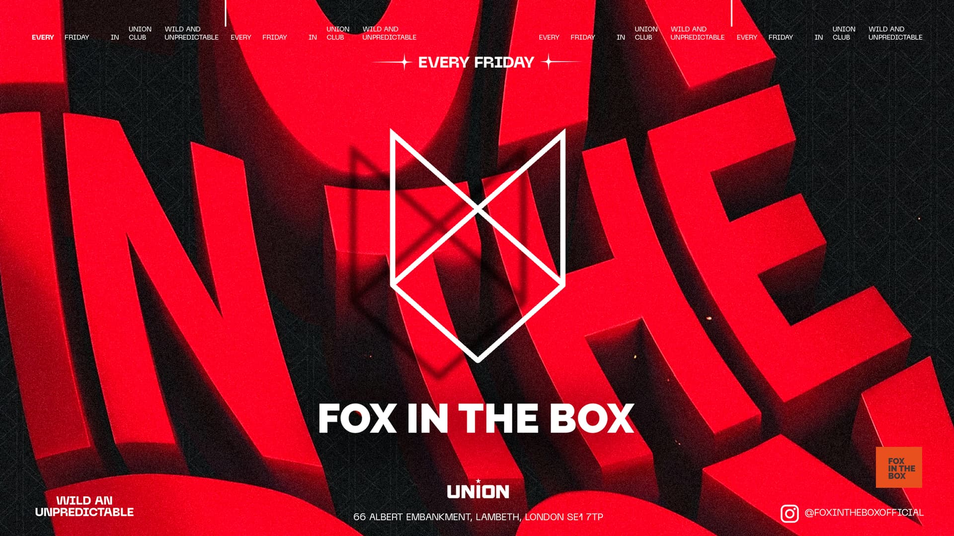 AFTERPARTY at FOX IN THE BOX (Open until 10am) at Union Club
