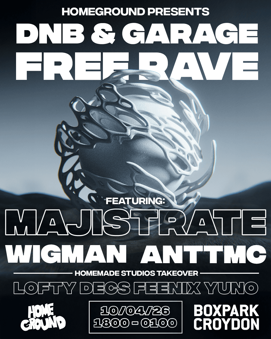 DNB & Garage Boxpark FREE RAVE ft Majistrate, Wigman at Boxpark Croydon