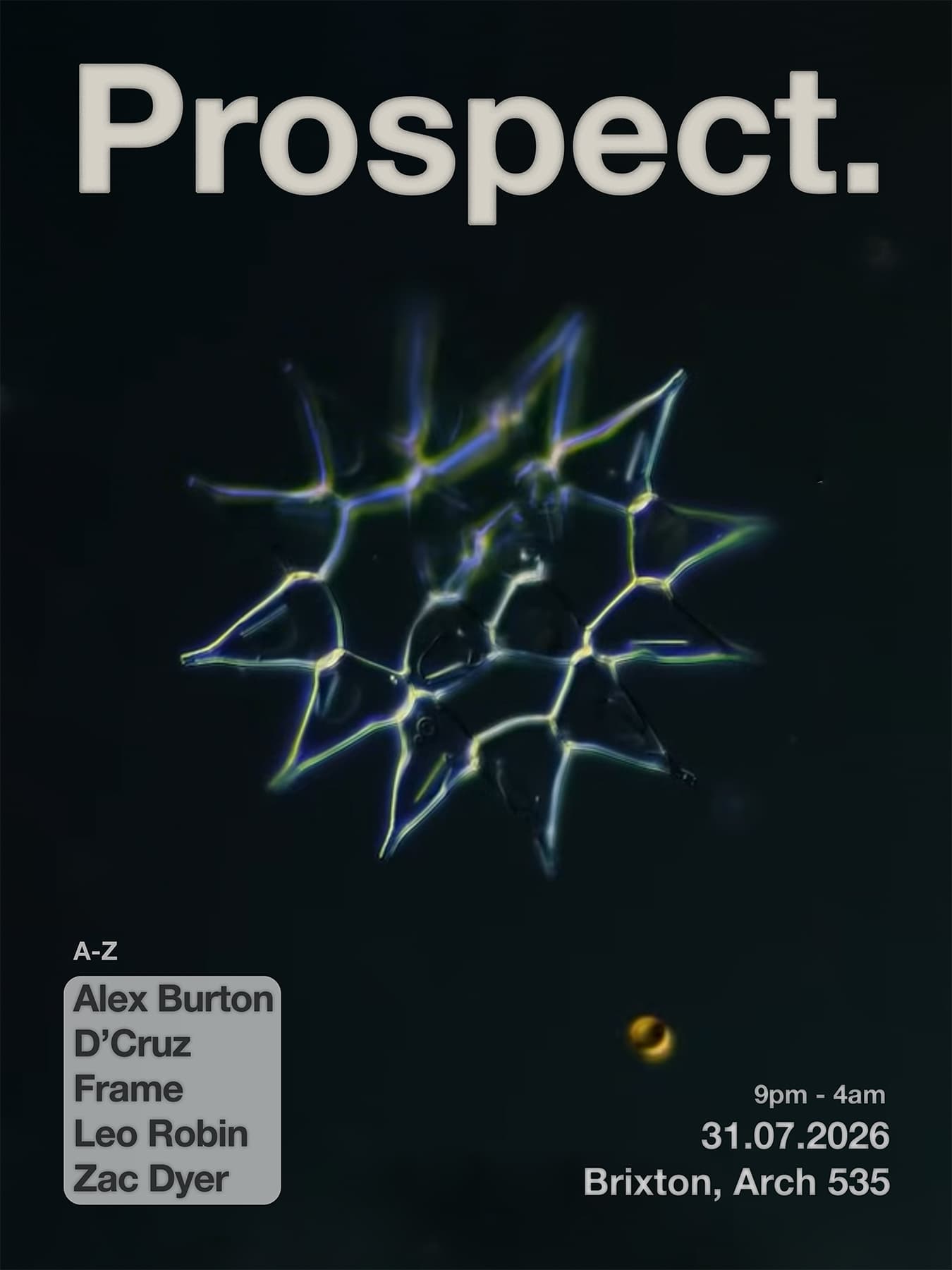 prospect: (A-Z) Alex Burton, D'Cruz, Frame, Leo Robin, Zac Dyer at Arch 535