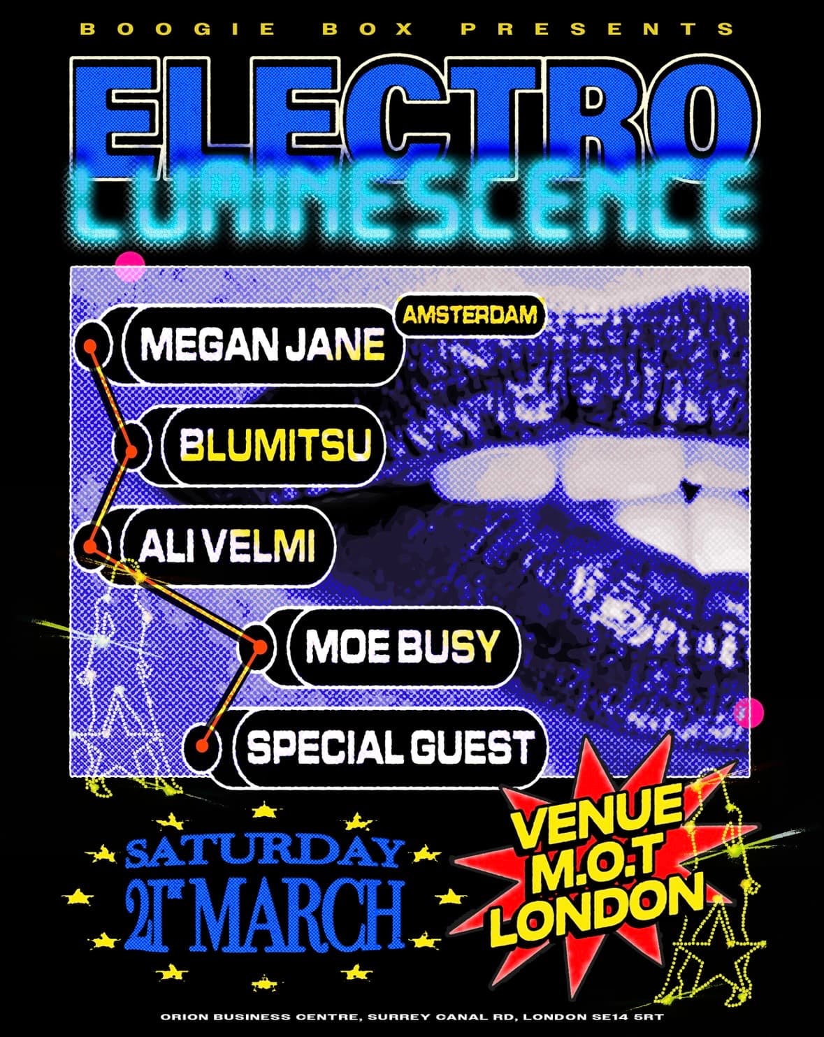 Megan Jane, BLUMITSU, Ali Velmi + more at Venue MOT