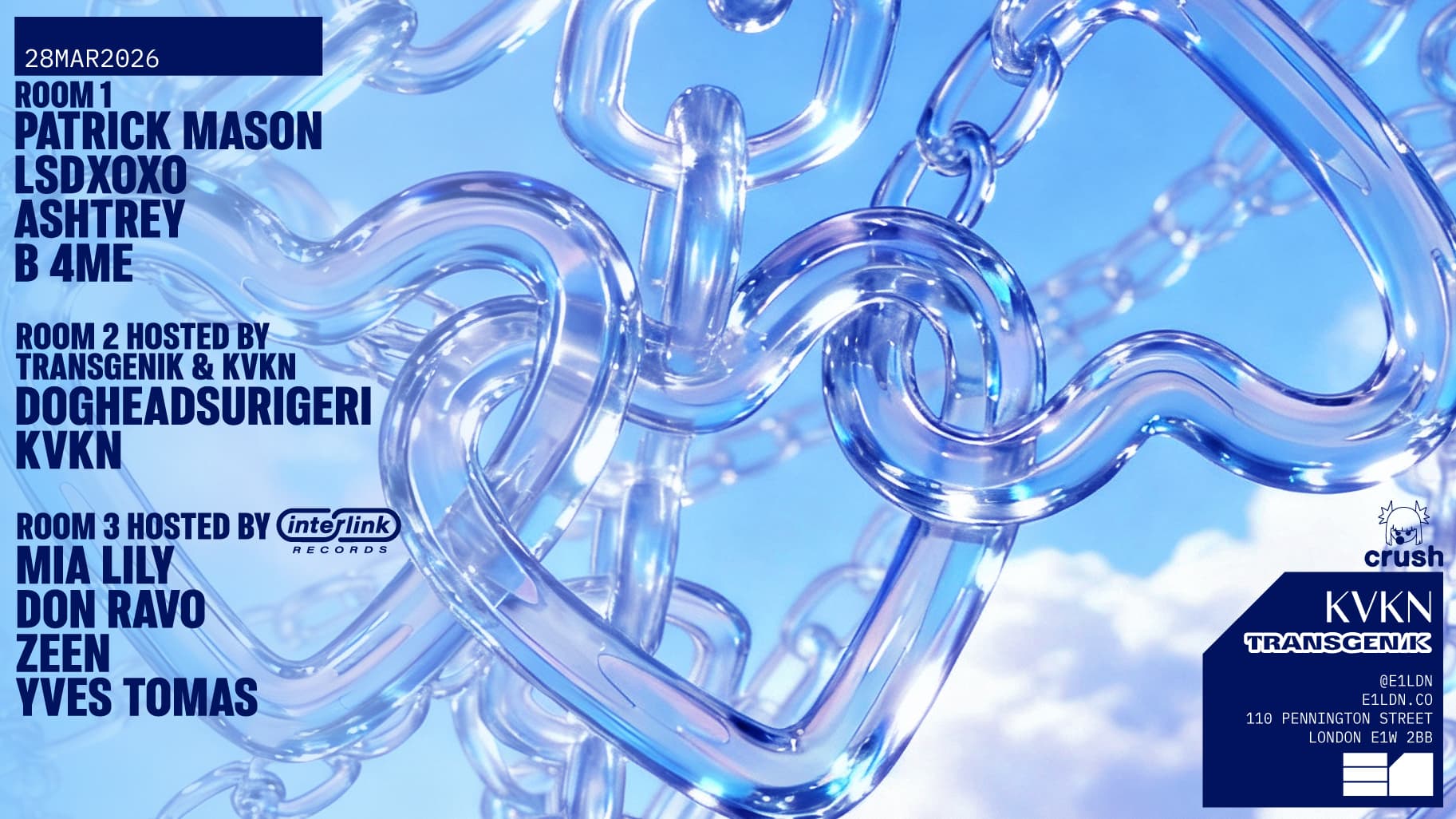 Patrick Mason, LSDXOXO, dogheadsurigeri, KVKN & ASHTREY at E1