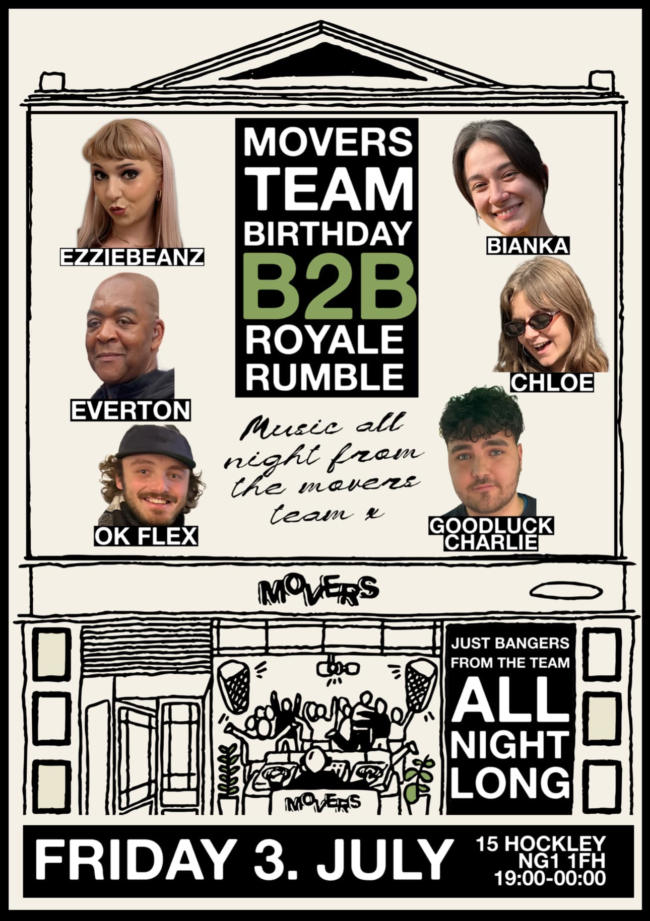 Movers 1st Birthday: Team B2B Royale Rumble