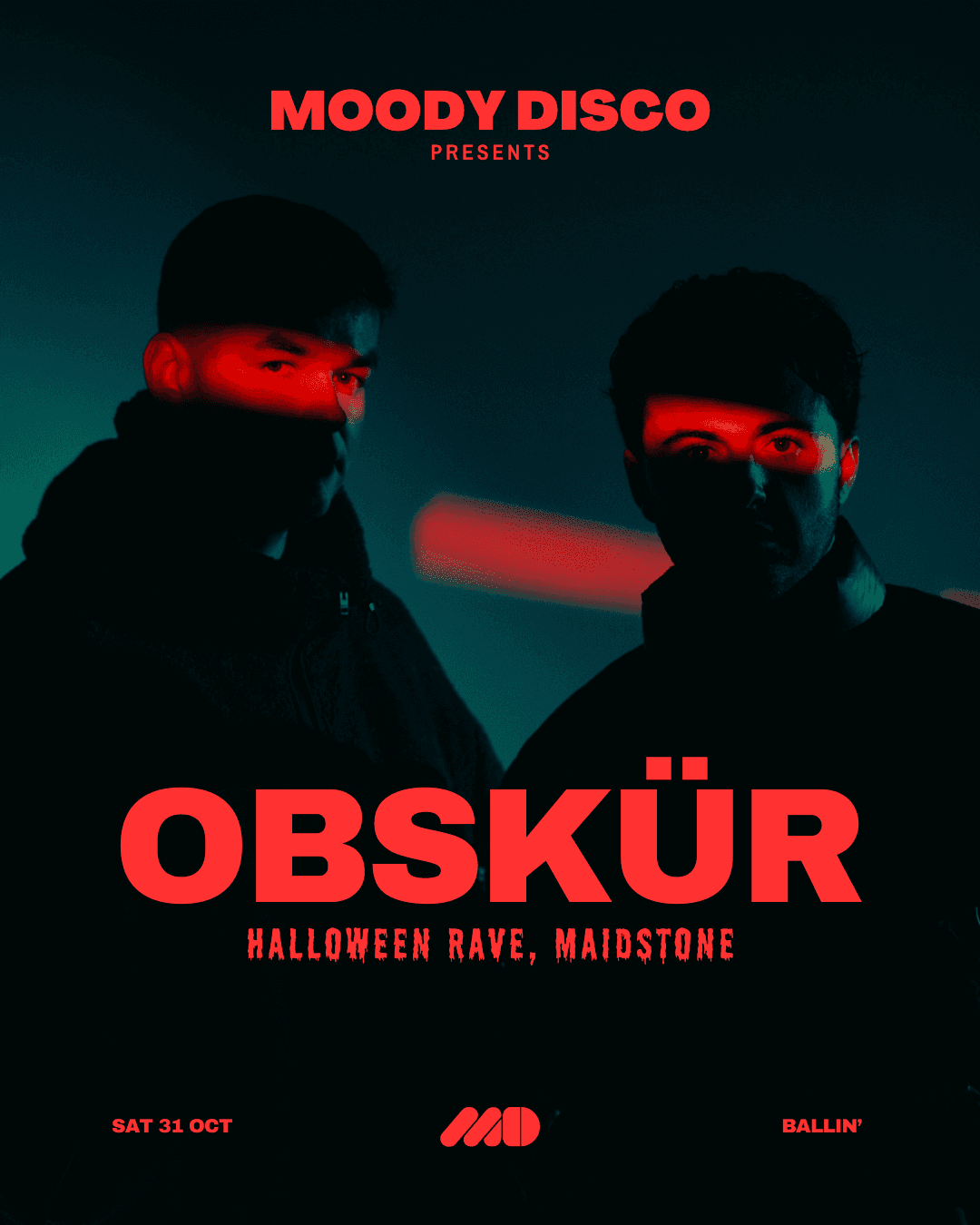 Moody Disco Halloween Rave with Obskür at Ballin Maidstone