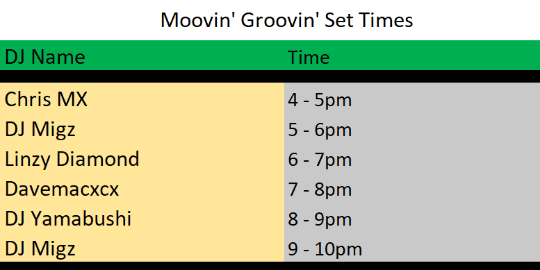 Groovin' Moovin' at Hoxton Cabin