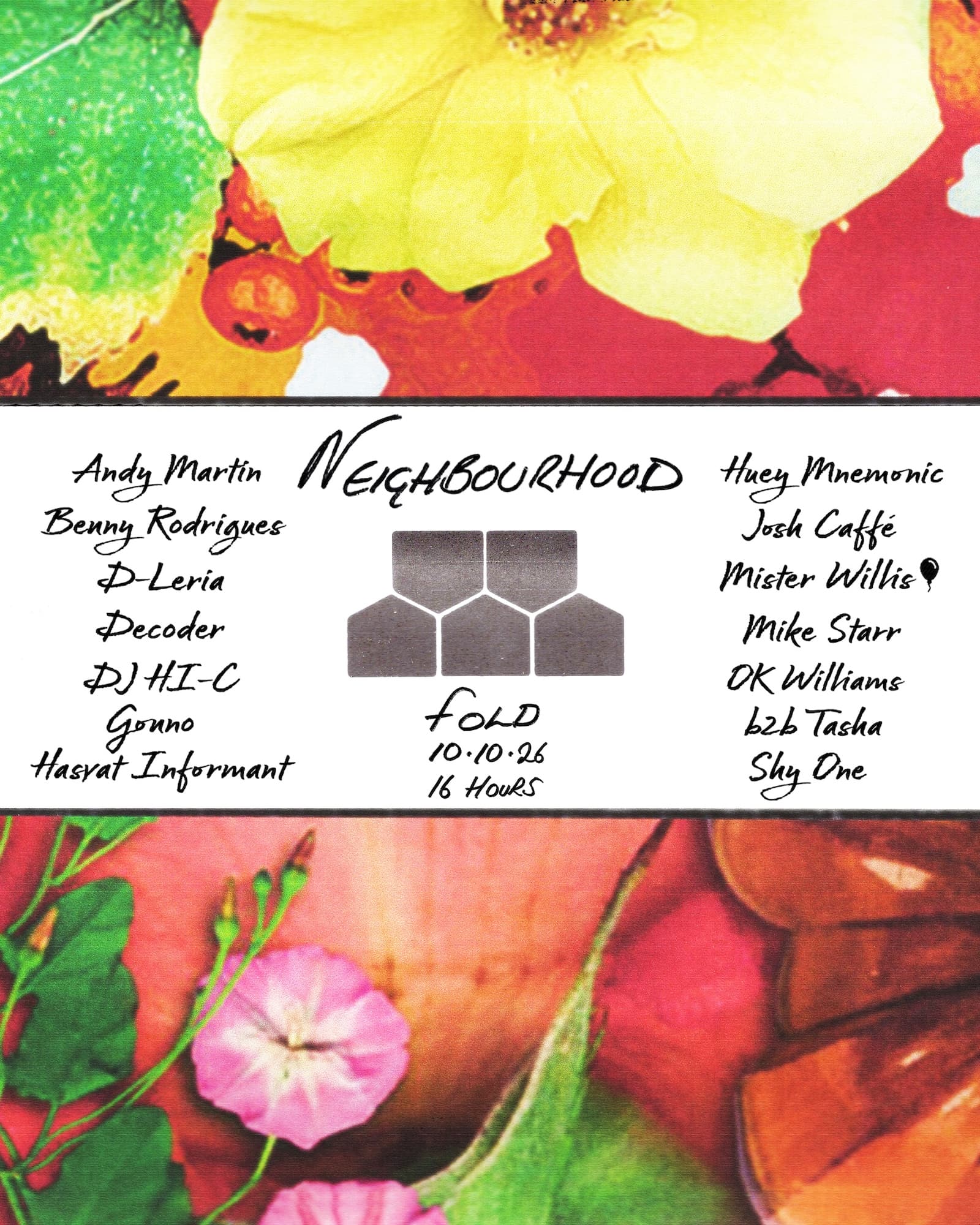 Neighbourhood - Andy Martin, Benny Rodrigues, D-Leria, Decoder, Gonno, OK Williams, Shy One… at FOLD
