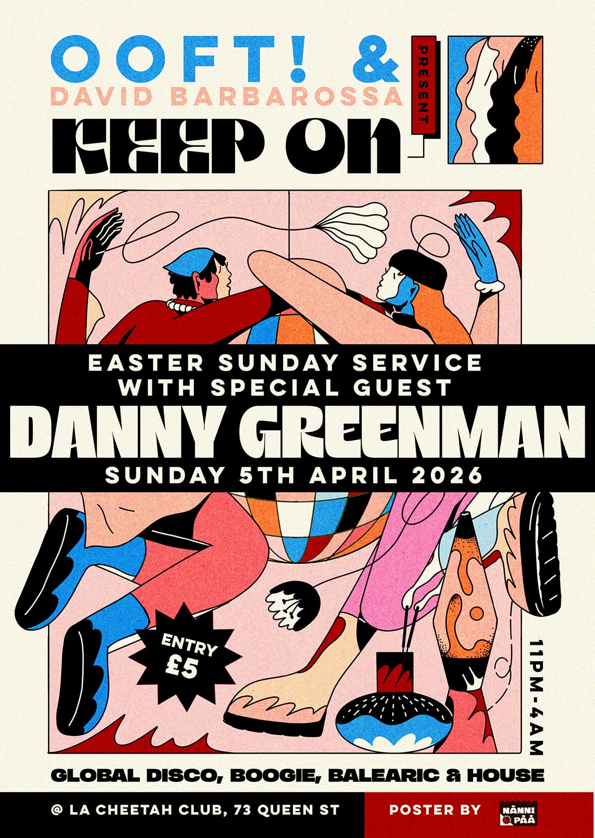 KEEP ON Easter Sunday Service with special guest Danny Greenman at La Cheetah Club
