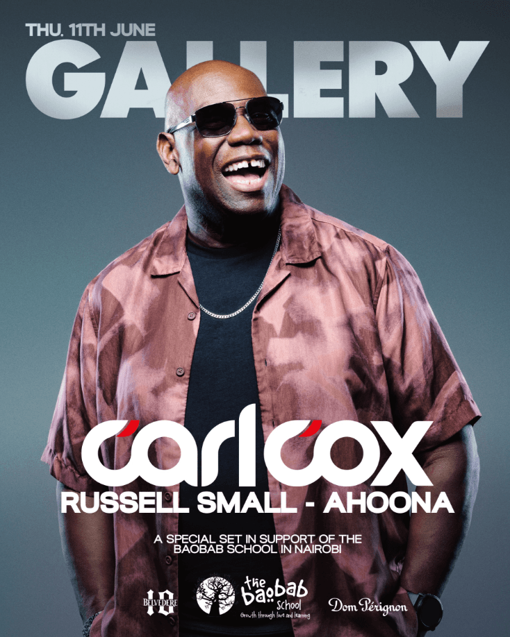 Carl Cox x Gallery (For the Baobab Kenya) at The Gallery