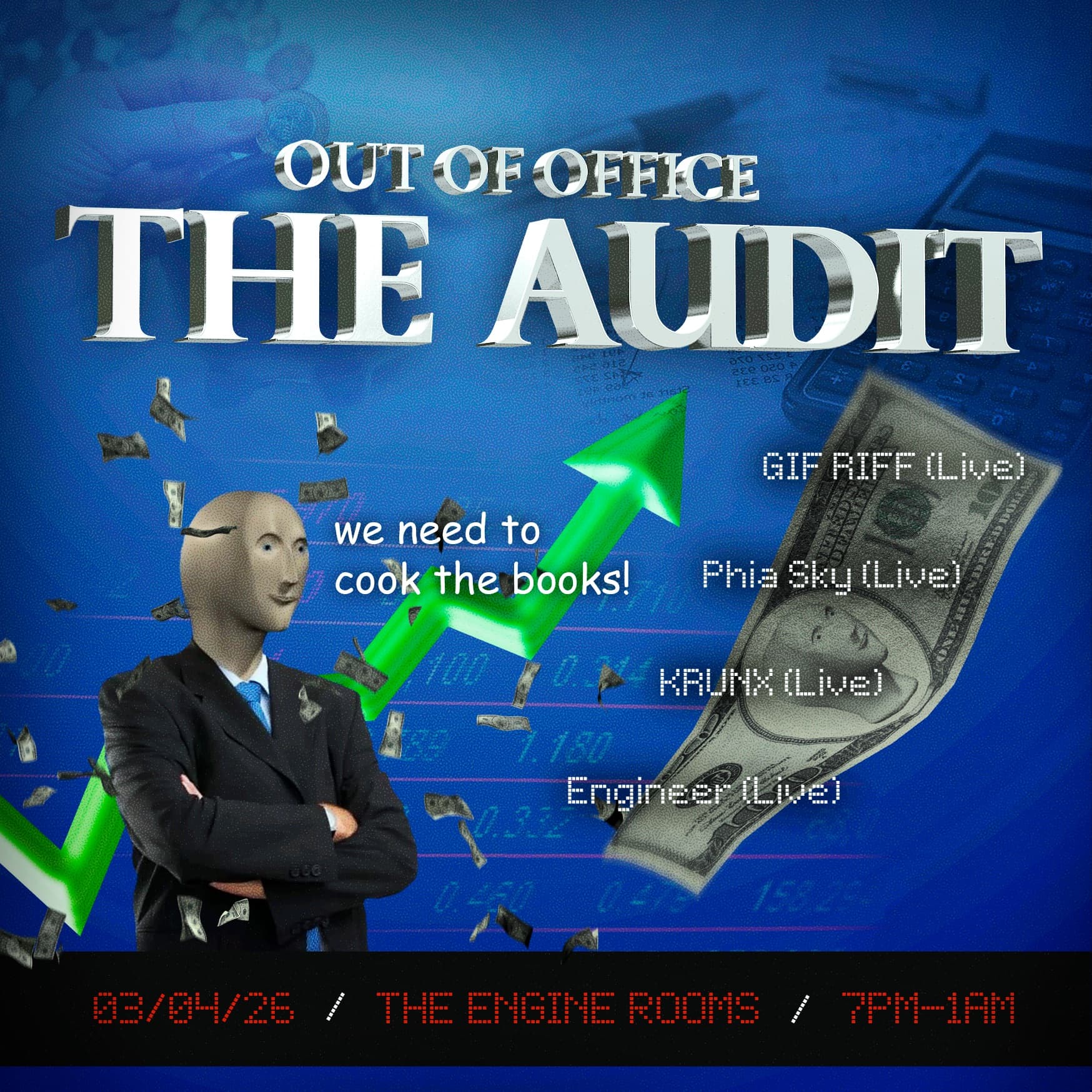 Out Of Office: The Audit at The Engine Rooms Rehearsal Studios