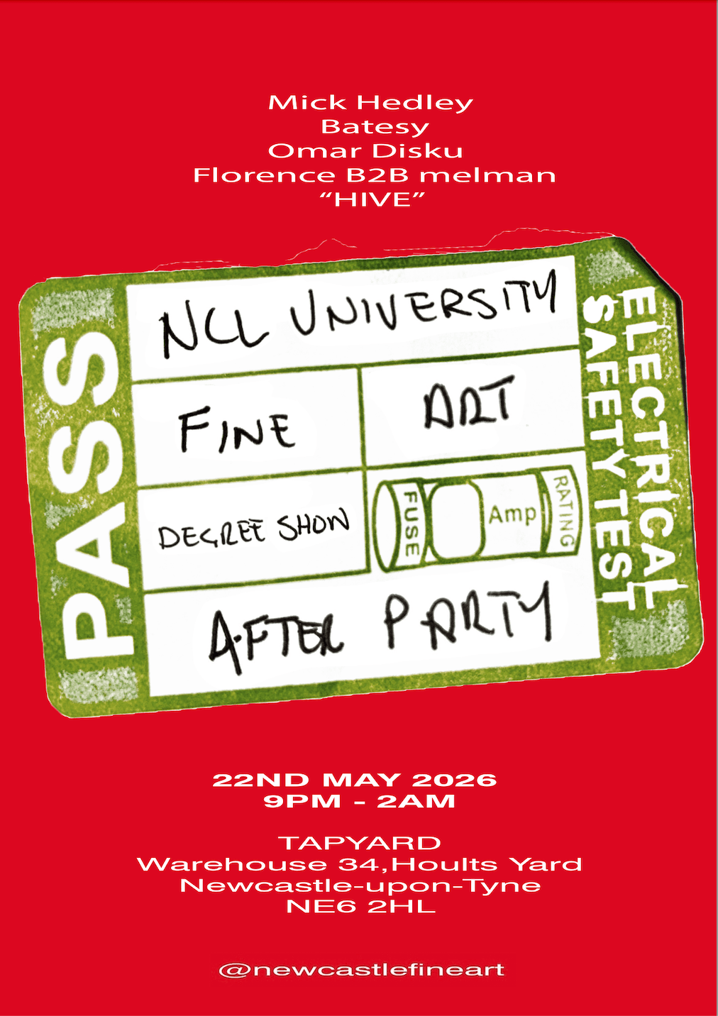 Degree Show After Party at Tapyard
