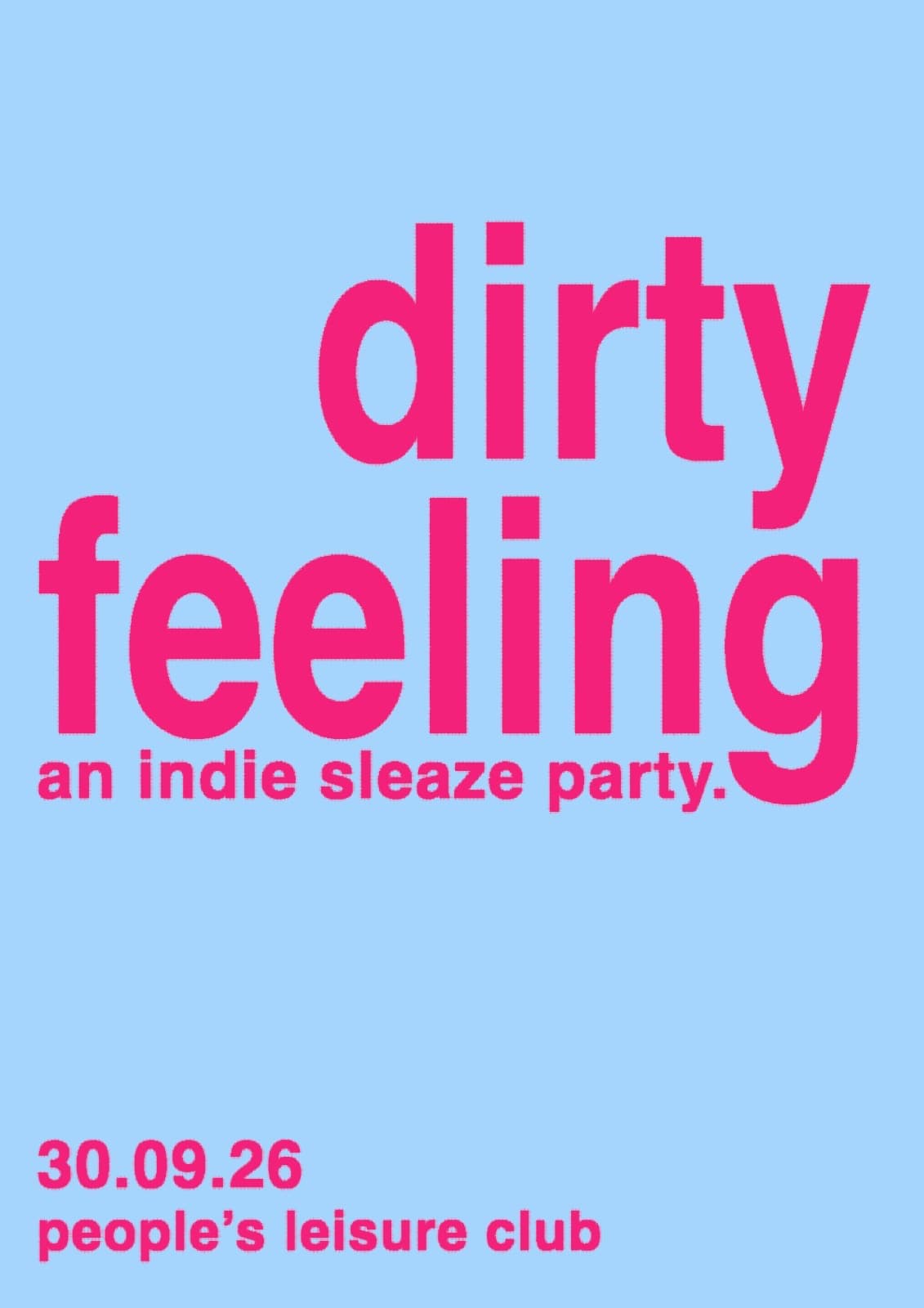 dirty feeling at People's Leisure Club