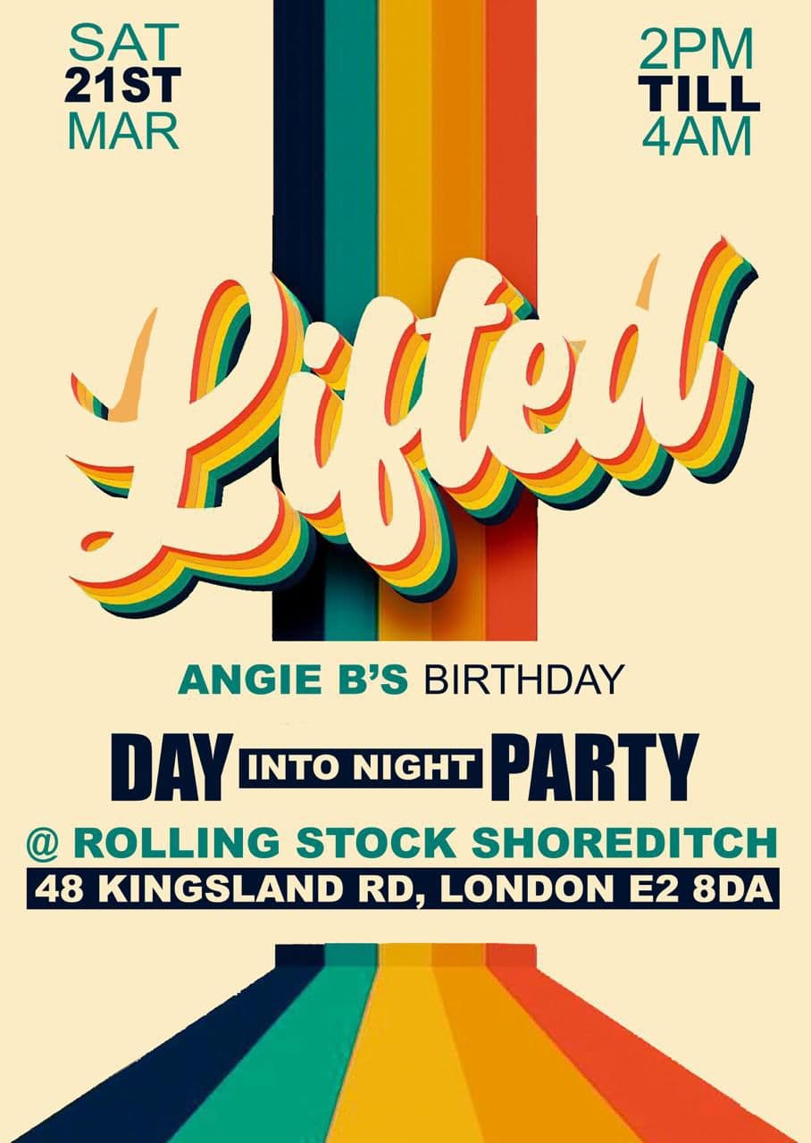 Lifted - Angie B's Birthday  at Rolling Stock