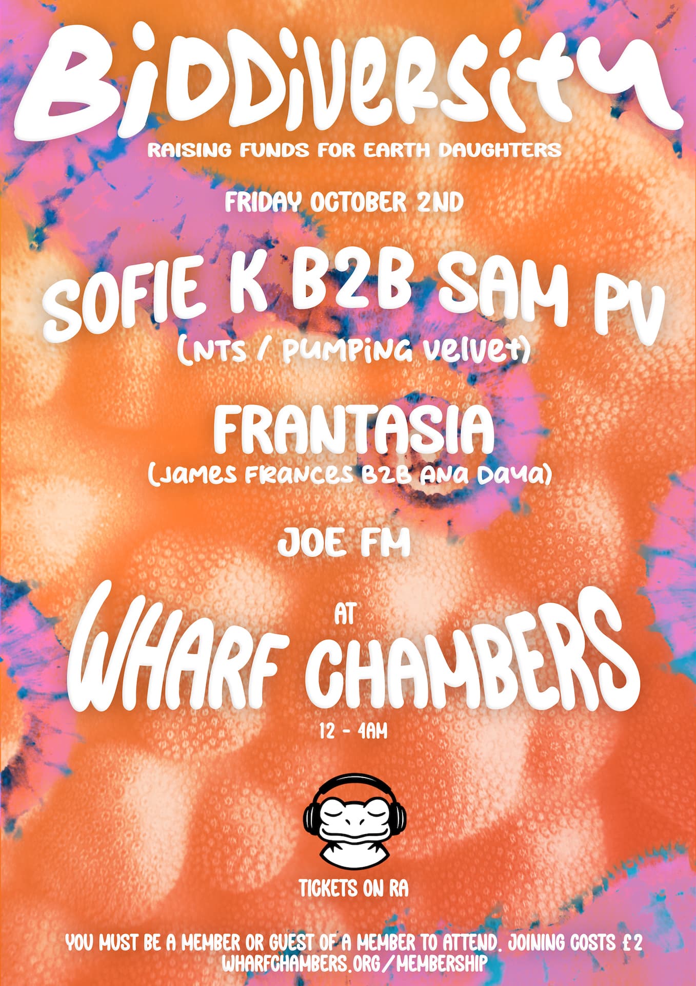 Biodiversity 003 - Sofie K b2b Sam PV (NTS/Pumping Velvet), Frantasia, Joe FM at Wharf Chambers