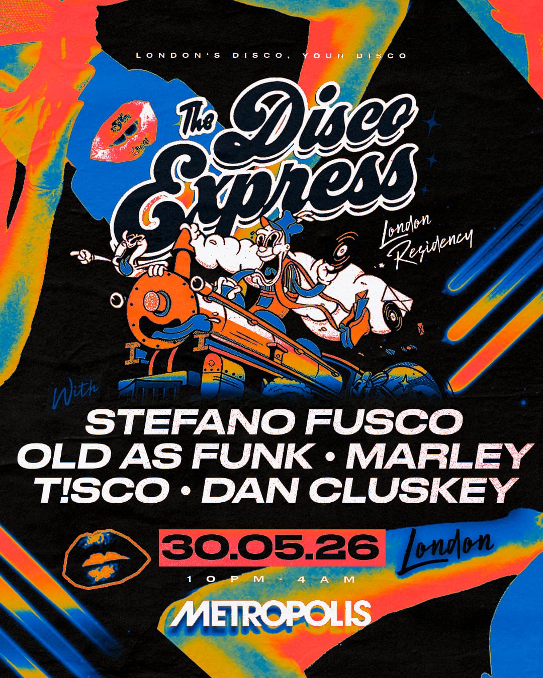 The Disco Express: Stefano Fusco, Old as Funk, Marley, T!SCO + more at Metropolis London
