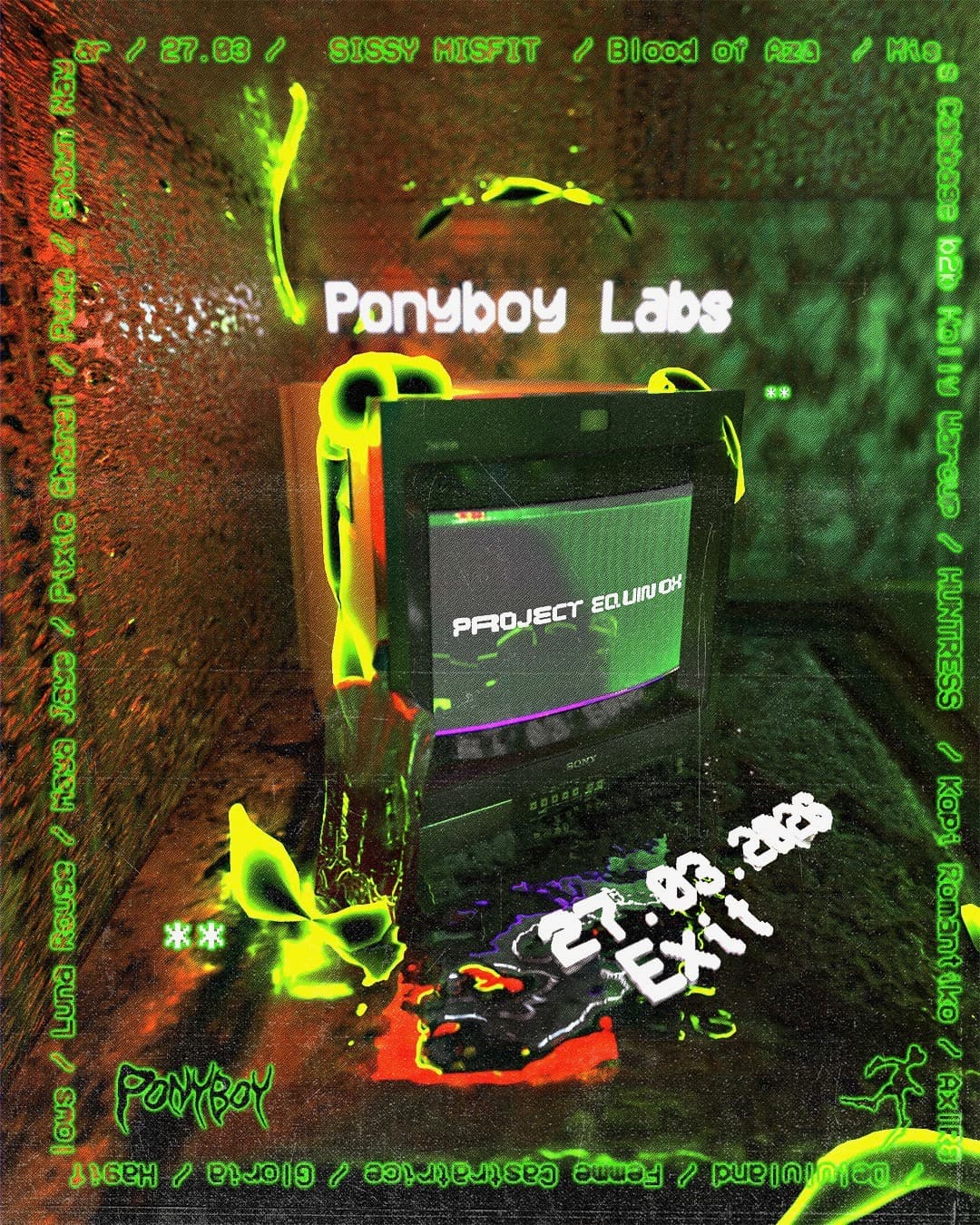 Ponyboy Labs presents: Project Equinox at EXIT Glasgow