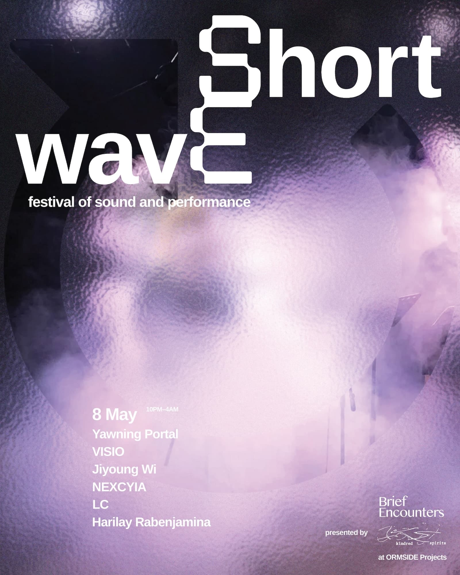 Brief Encounters & Kindred Spirits: Yawning Portal, VISIO, NEXCYIA, Jiyoung Wi for Shortwave at Ormside Projects