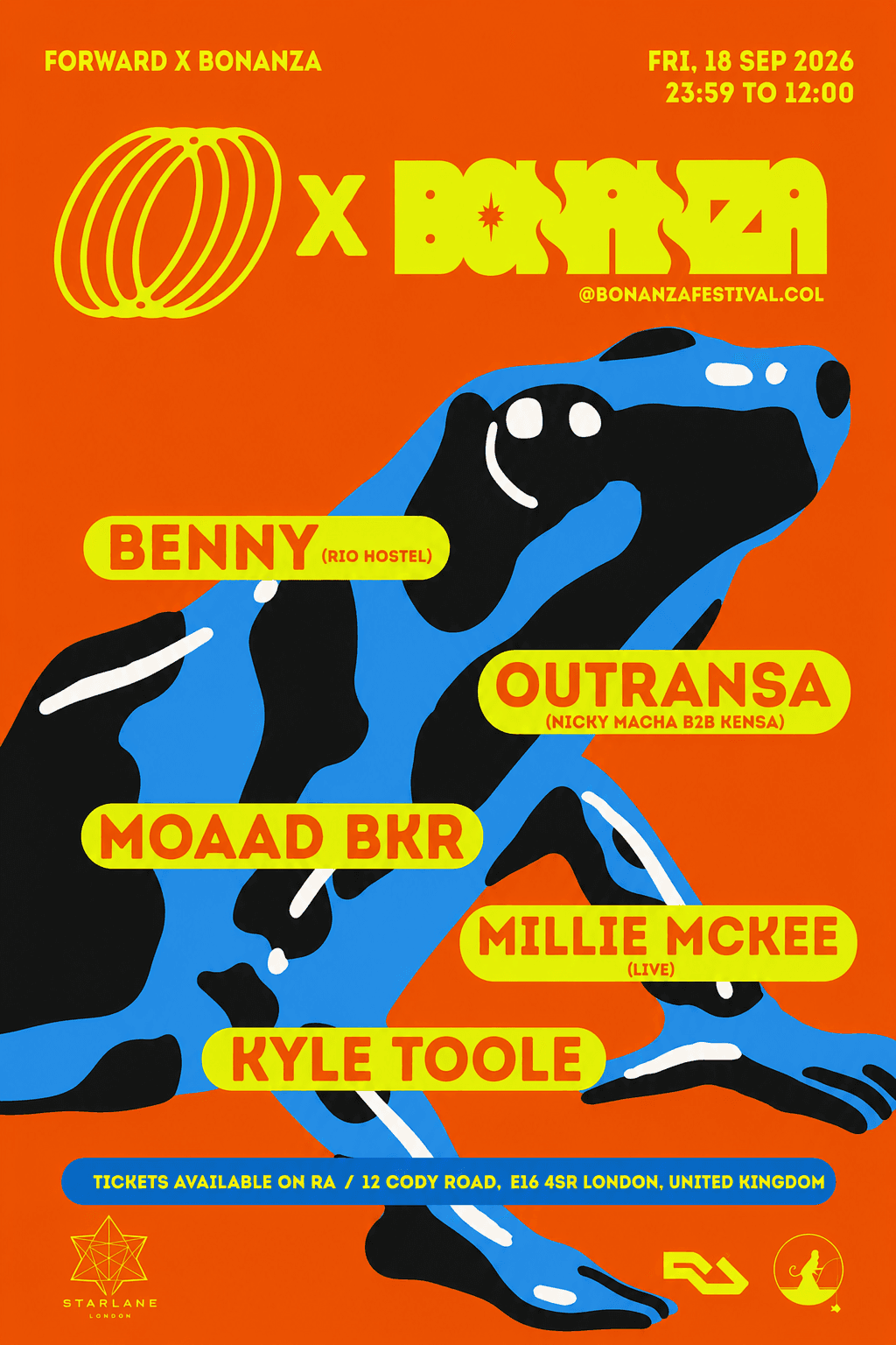 Forward x Bonanza present: Starlane London at Starlane Pizza Bar