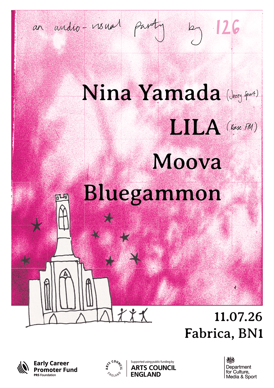126 presents: Nina Yamada, LILA, Moova and Bluegammon at Fabrica