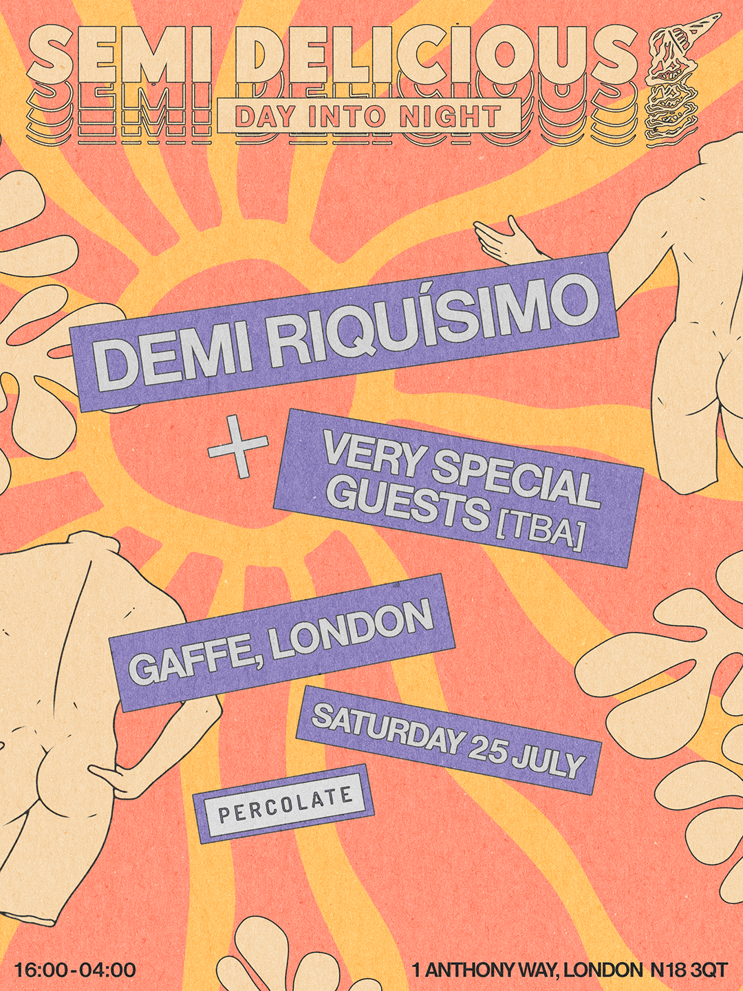 Semi Delicious - Day into Night: Demi Riquisimo + more TBA at Gaffe