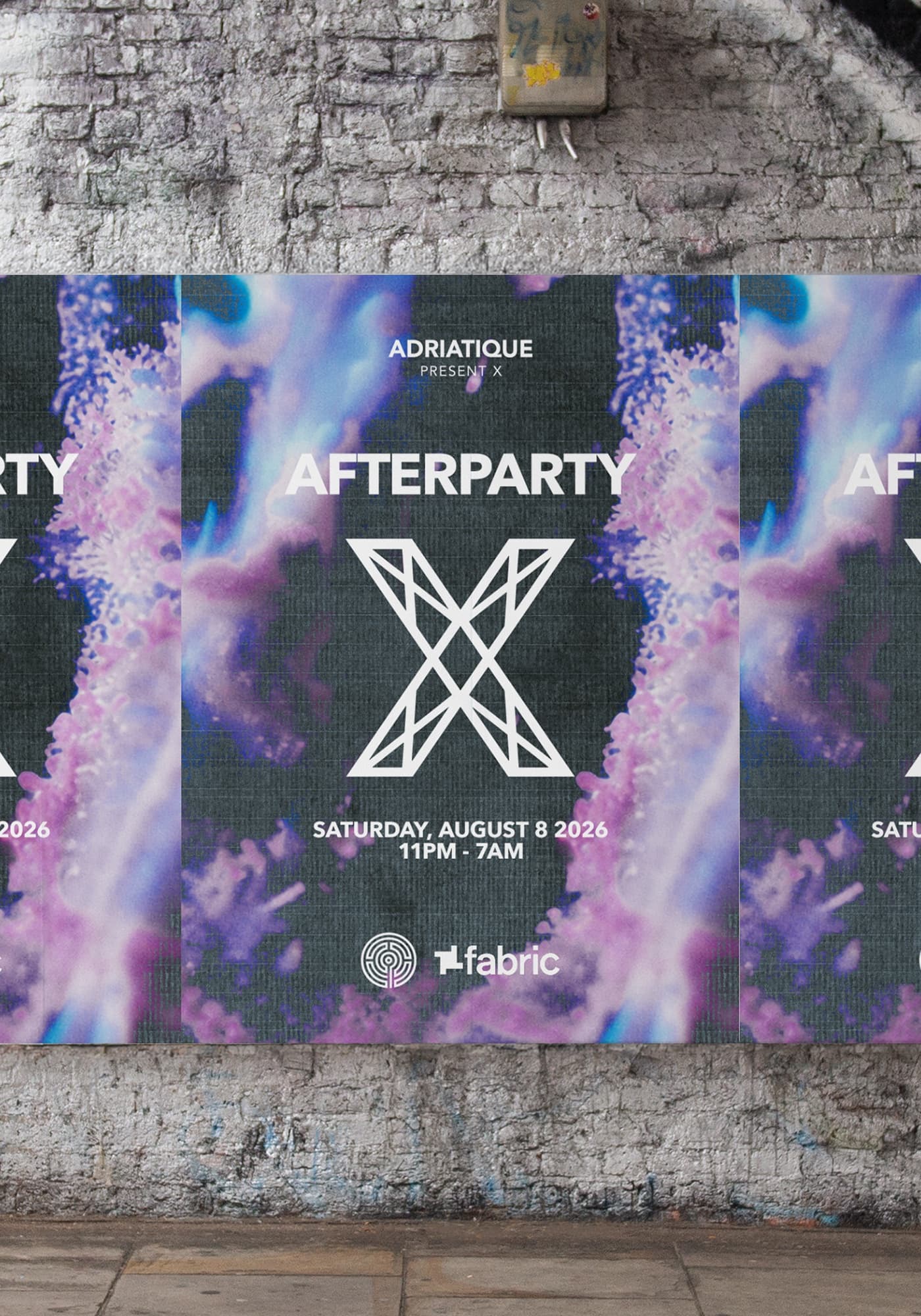 Adriatique presents X - Afterparty at FabricXX