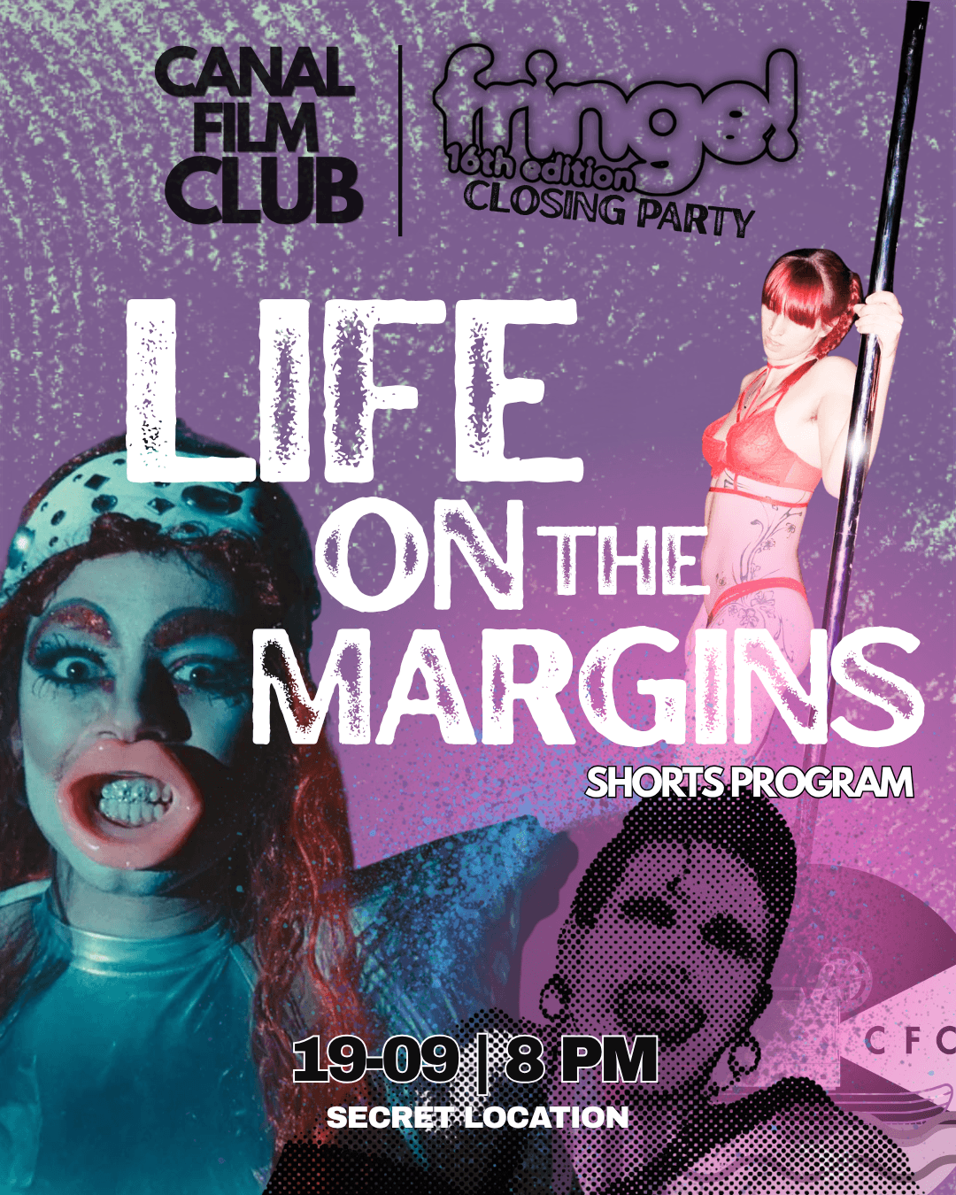 Canal Film Club X Fringe! Queer Film Fest Closing Night: Life On The Margins at A Secret Location