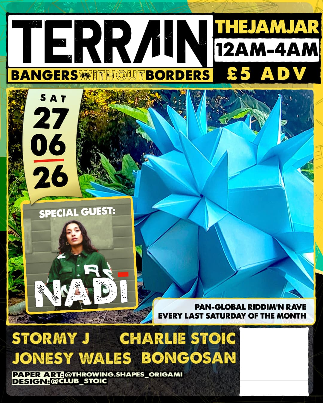 Terrain: Bangers Without Borders feat. Nadī at The Jam Jar
