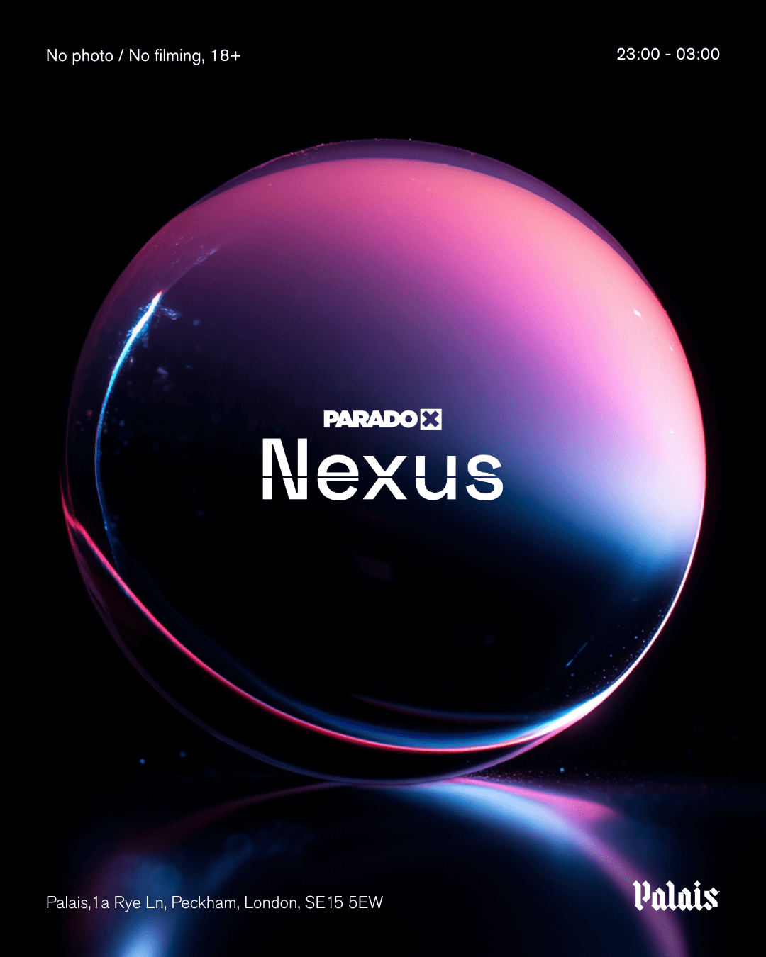 PARADOX NEXUS at Palais - External Event