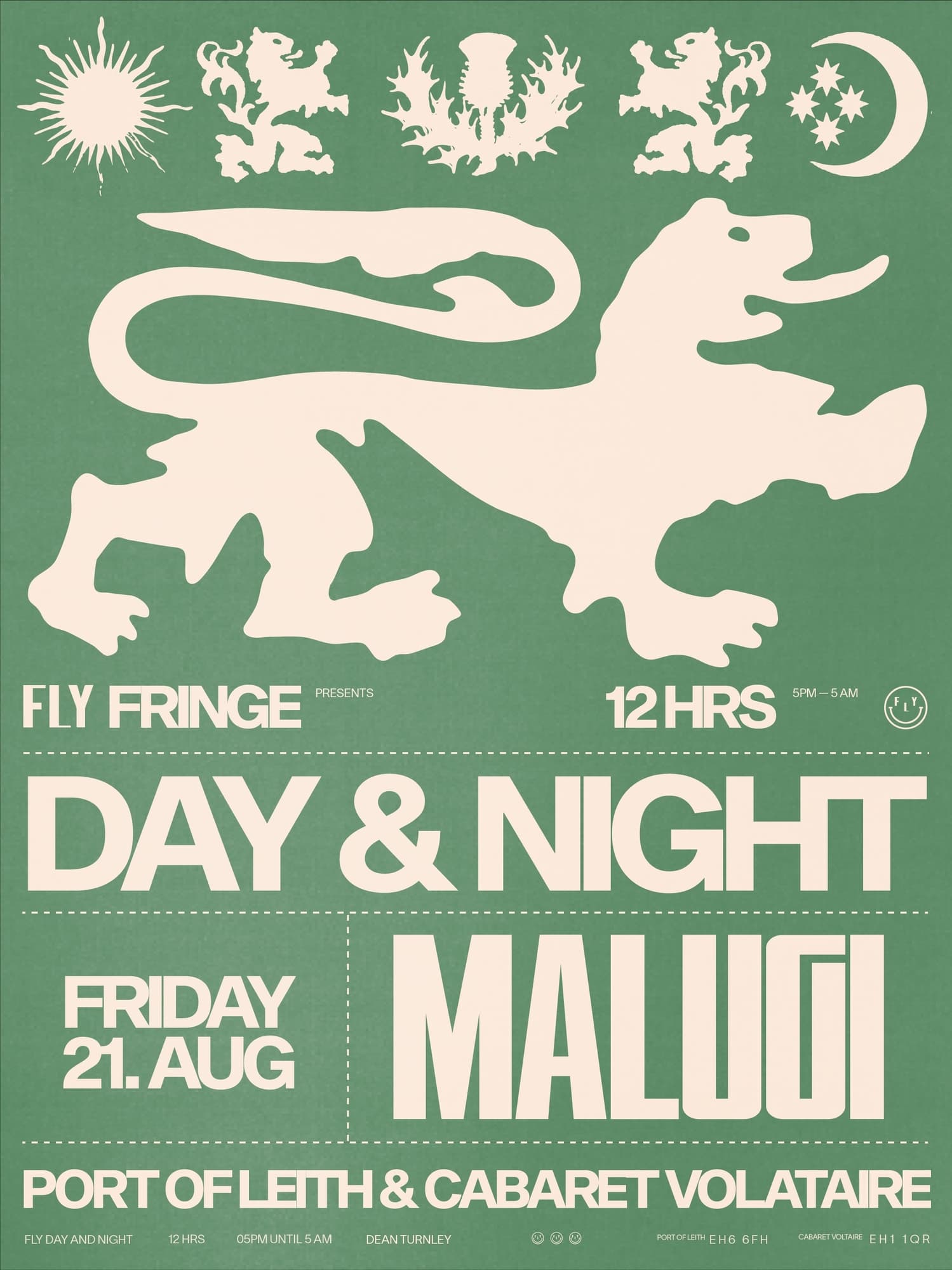 FLY Fringe Day + Night w/ MALUGI - 5am Licence at Cabaret Voltaire