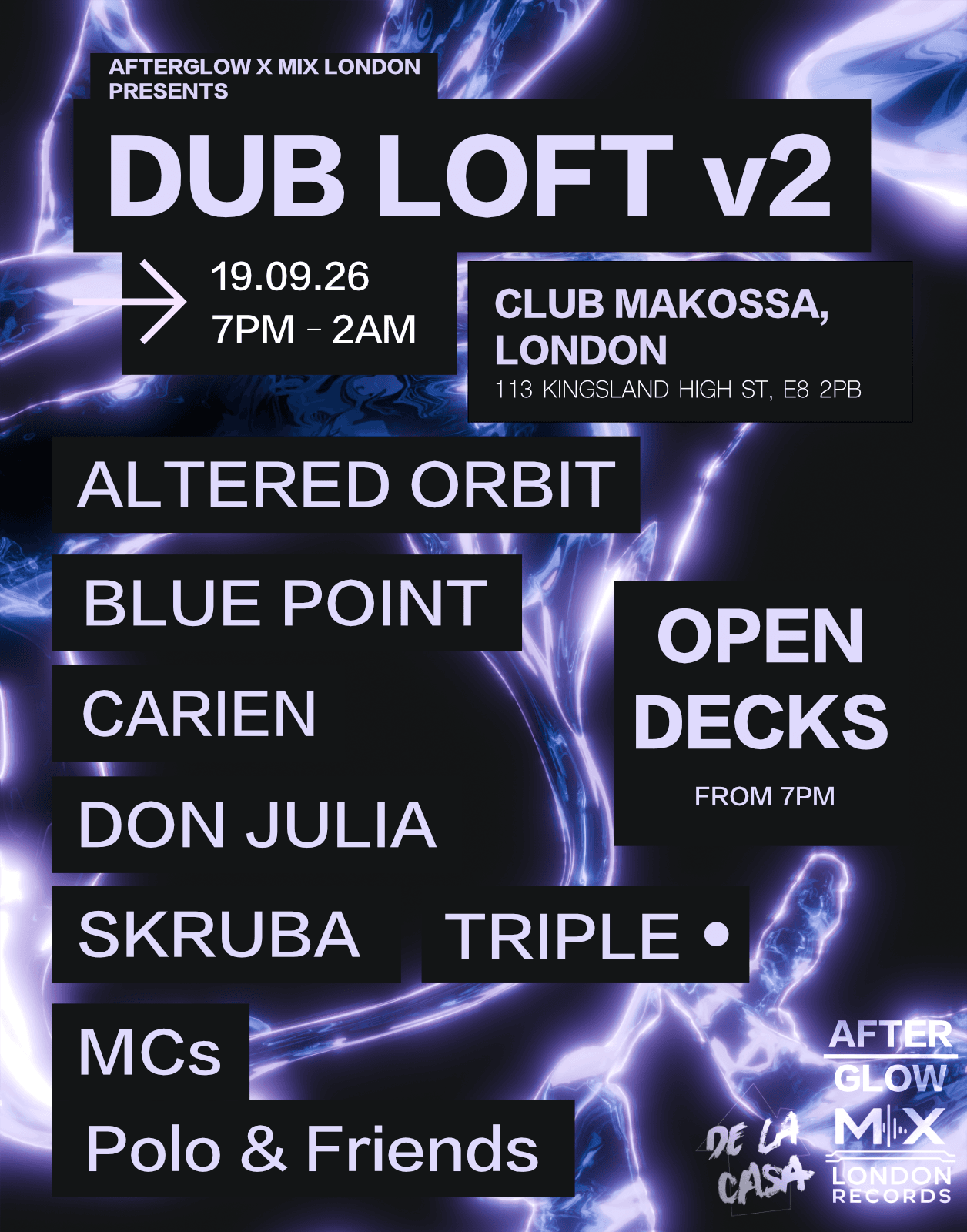 Dub Loft v2 with Live MC's at Club Makossa