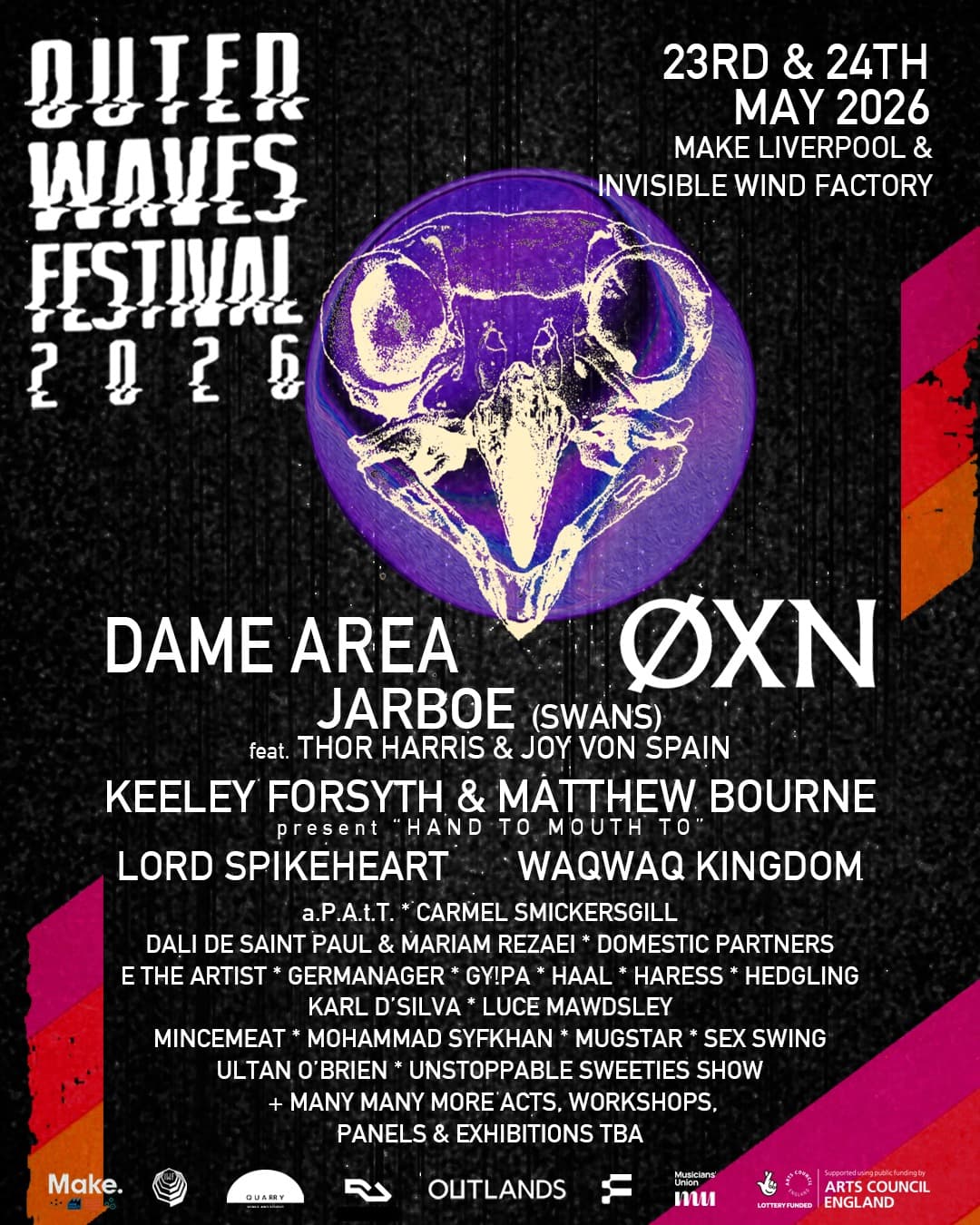 Outer Waves Festival 2026 at Invisible Wind Factory Liverpool