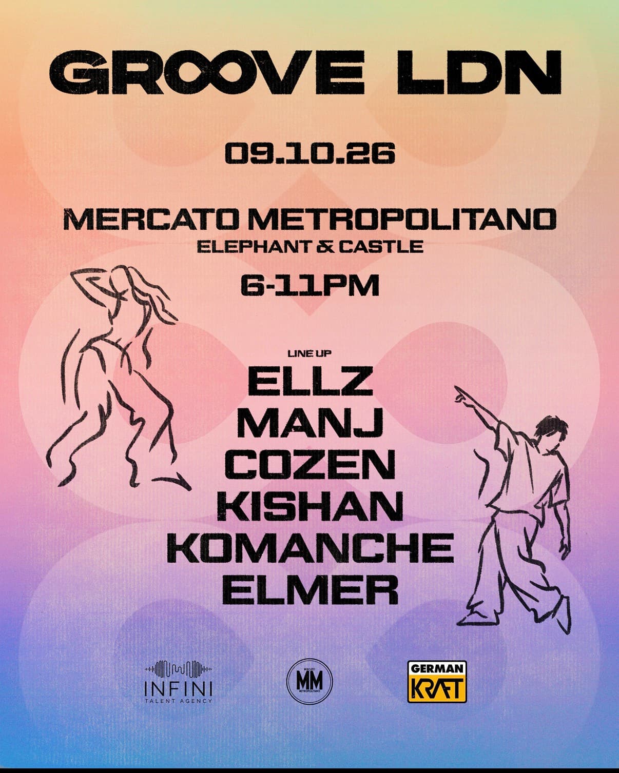 Upcoming event poster at Mercato Metropolitano