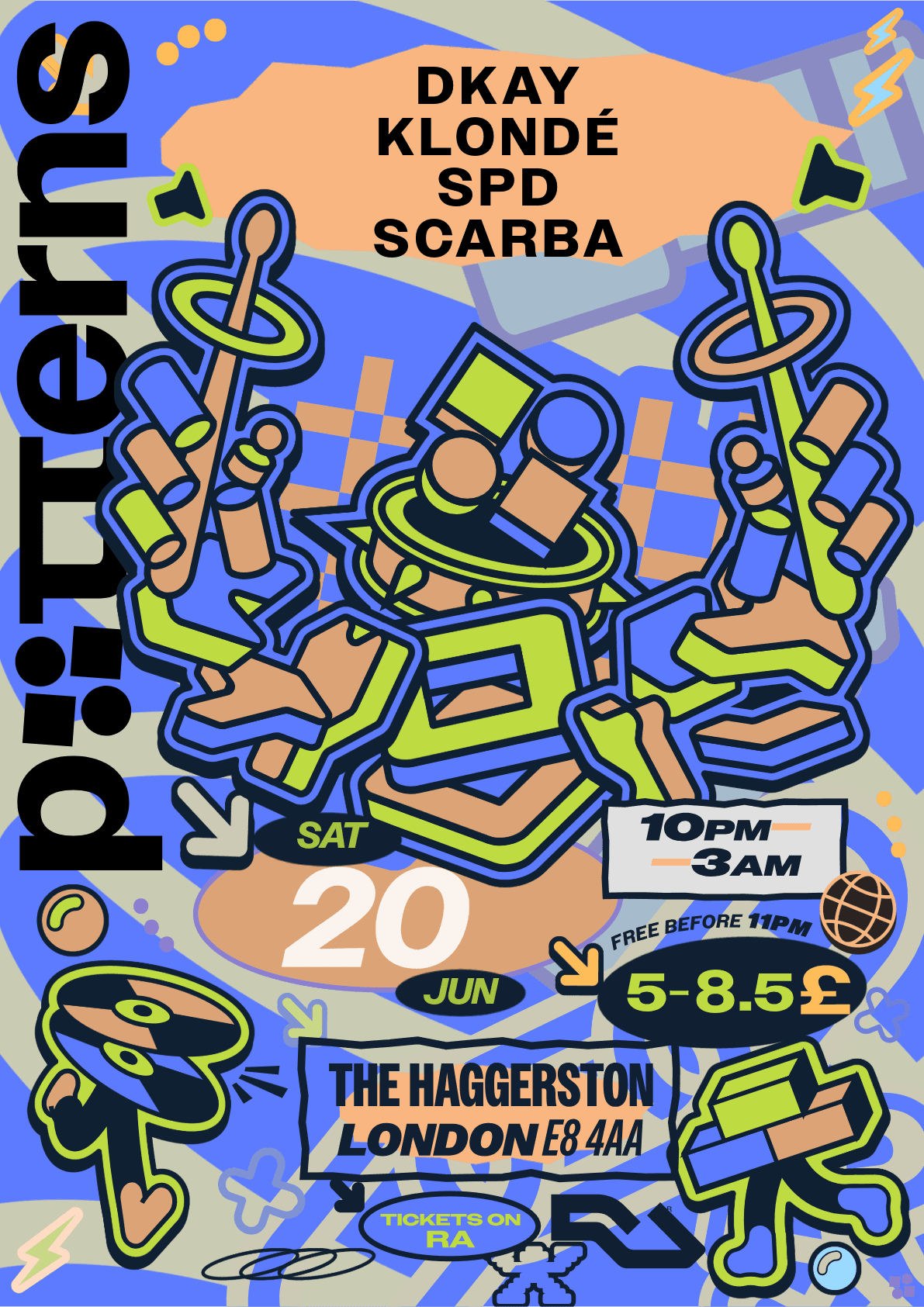 Patterns London: DKAY, KLONDÉ, SPD, SCARBA at The Haggerston