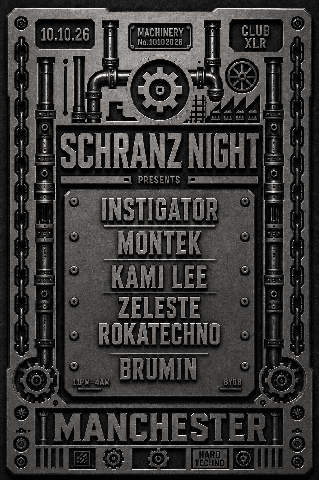 SCHRANZ NIGHT MANCHESTER Bring Your Own Booze