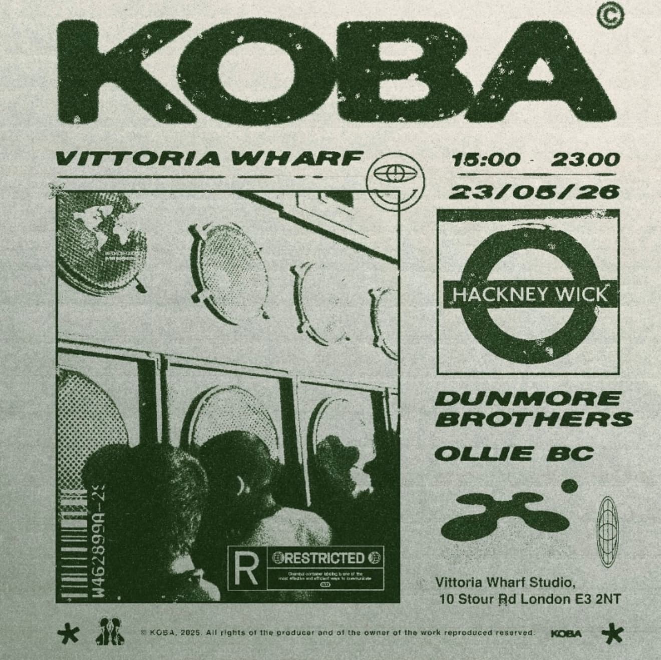KOBA presents: Dunmore Brothers & Ollie BC at Vittoria Wharf Studio