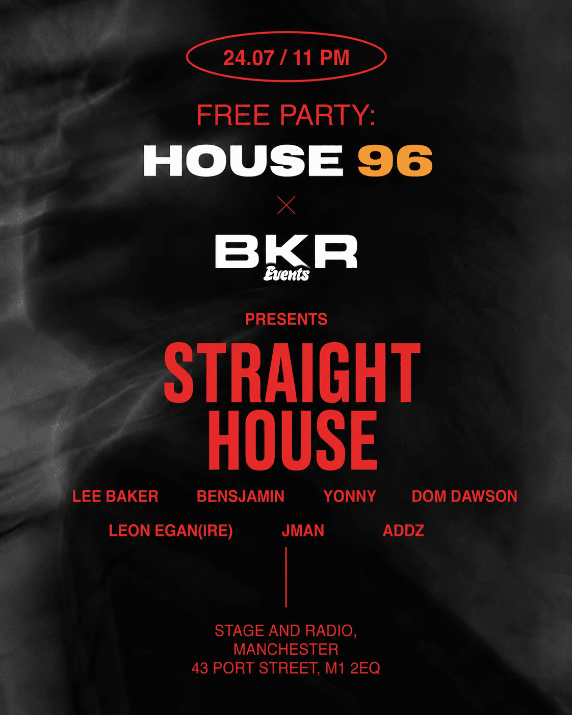 HOUSE96 X BKR - FREE PARTY