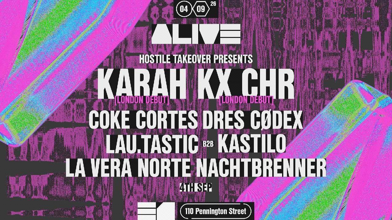 Hostile Takeover - KARAH & KX CHR London Debut // Hard Techno