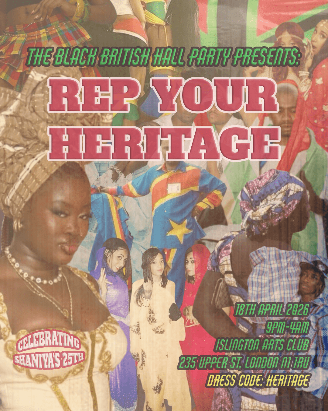 BBHP PRESENTS: REP YOUR HERITAGE at Islington Arts Club