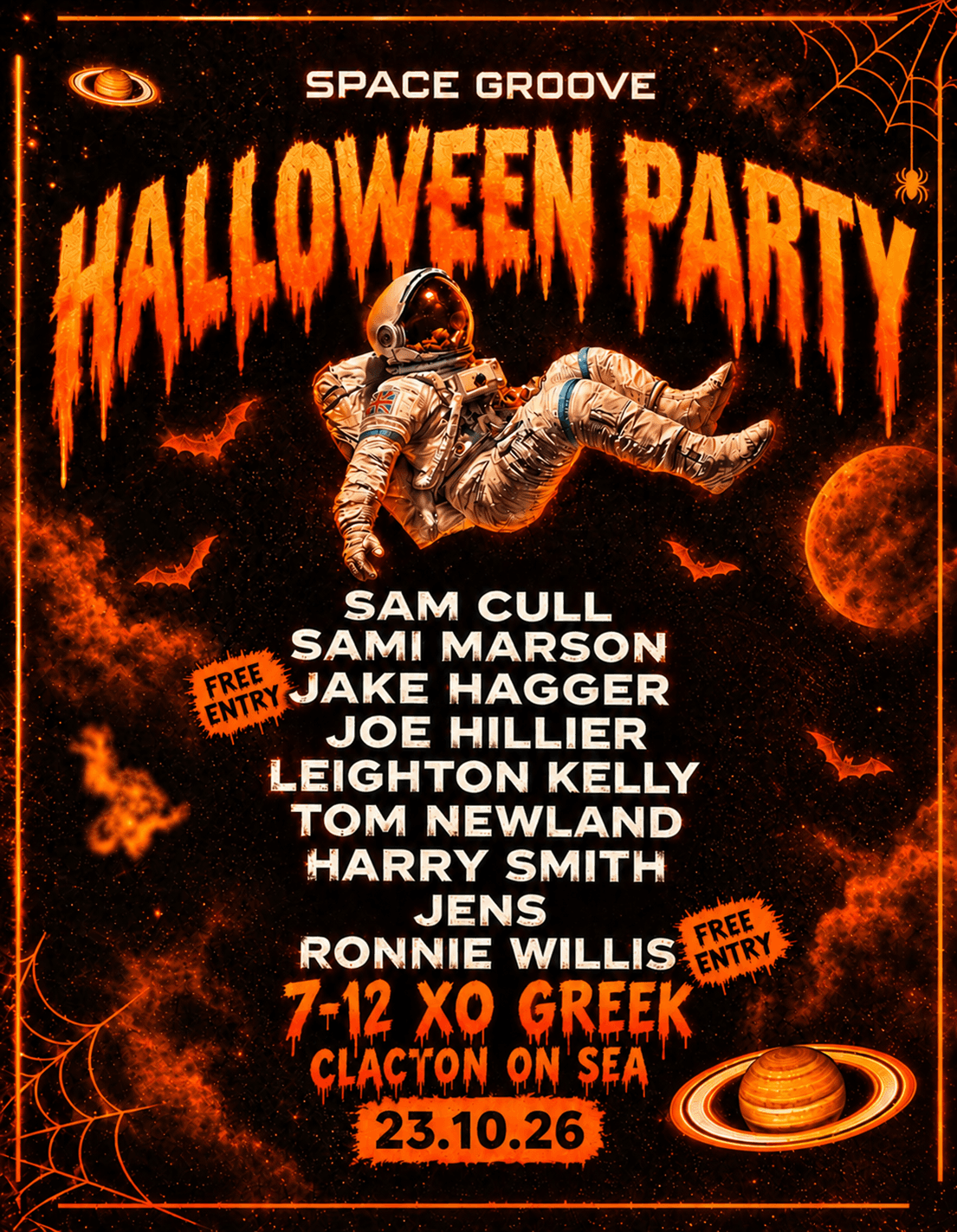 SPACE GROOVE: HALLOWEEN PARTY at TBA - XO GREEK