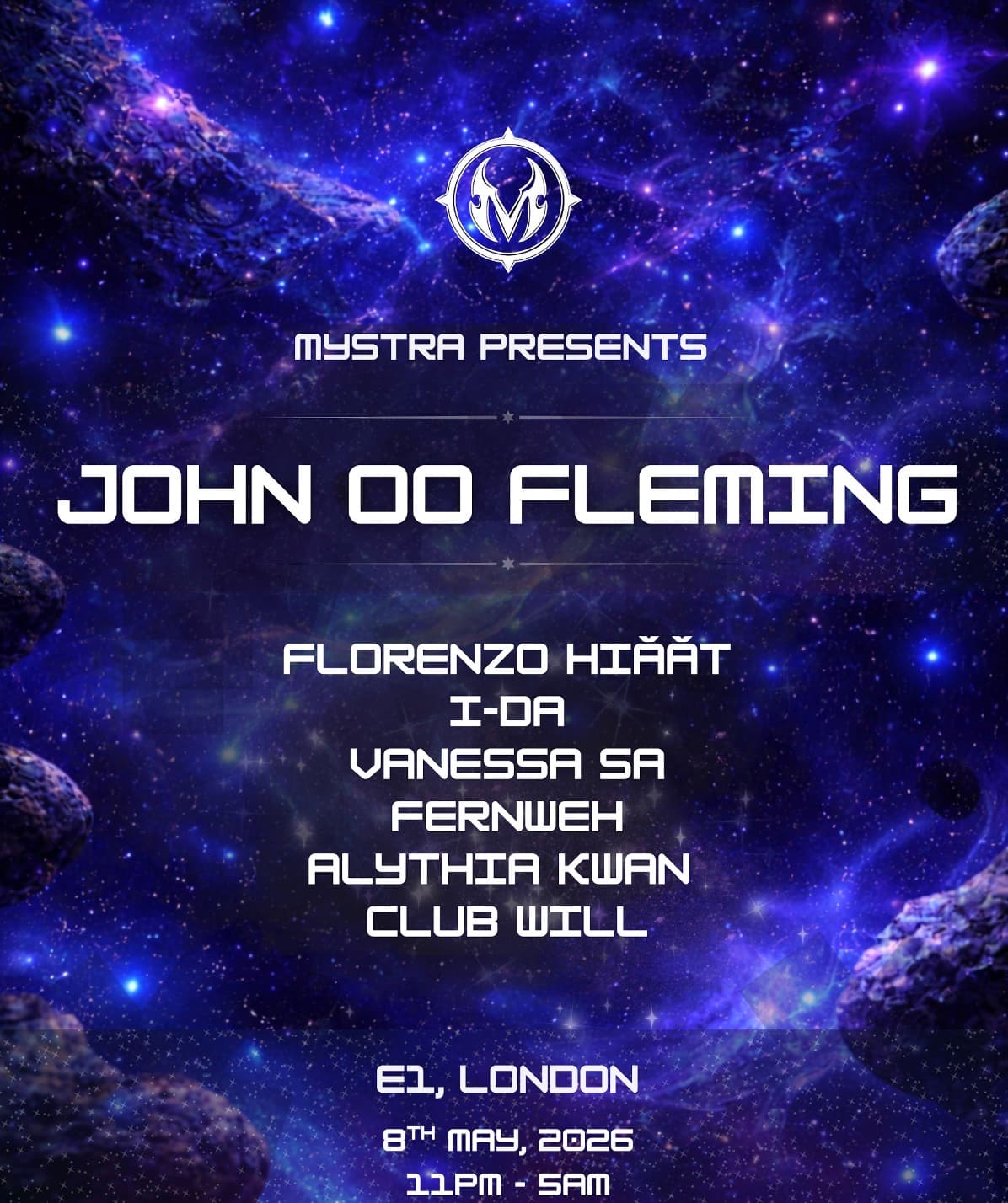 Mystra presents John 00 Fleming at Onyx (E1)