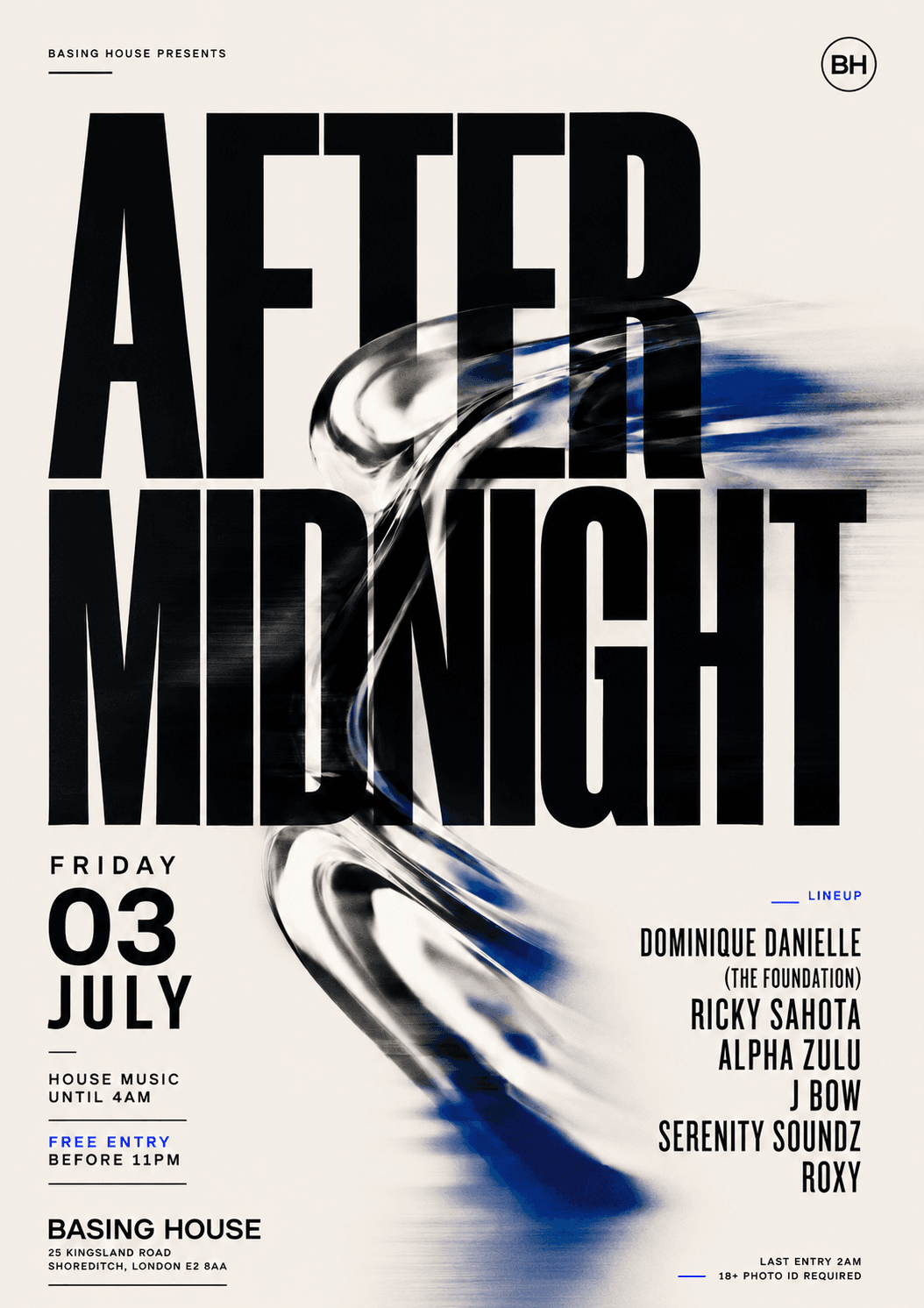AFTERMIDNIGHT - Deep Tech Tribal House - Free b4 11pm at Basing House