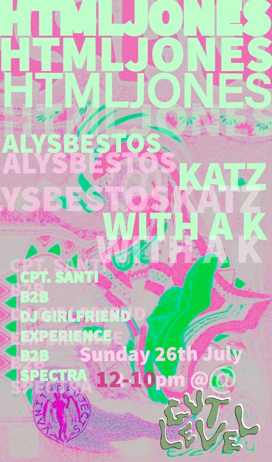 Vanity Projects presents: HTMLJONES (ish99ni) at Gut Level