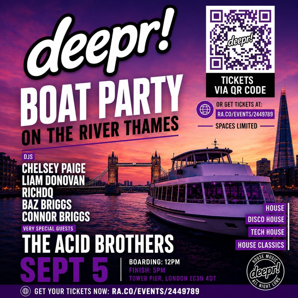 Deepr Boat Party at Crown Piers