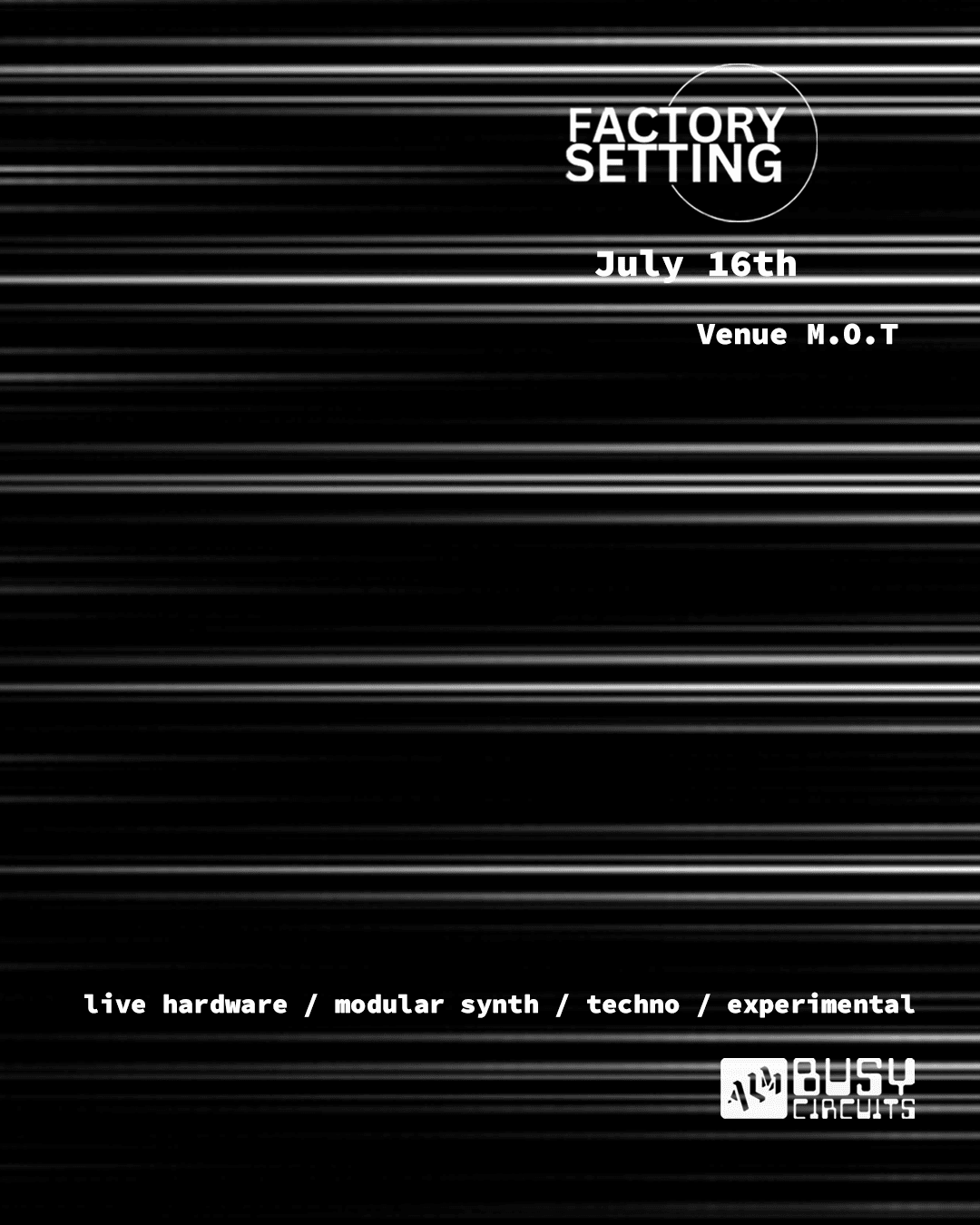 Factory Setting