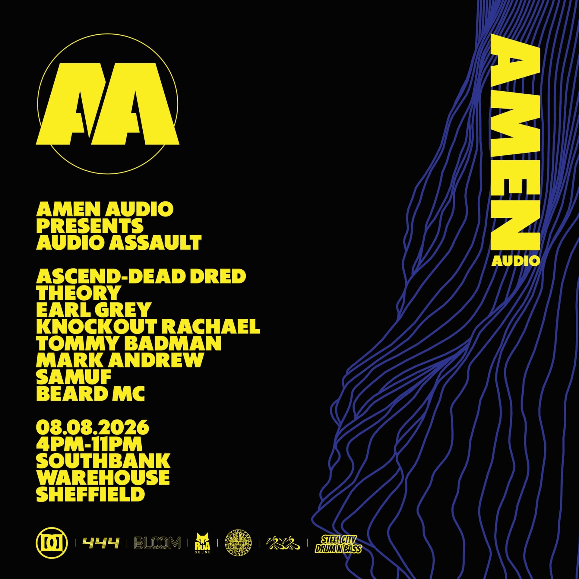 Amen Audio presents Audio Assault at Southbank Warehouse - Sheffield