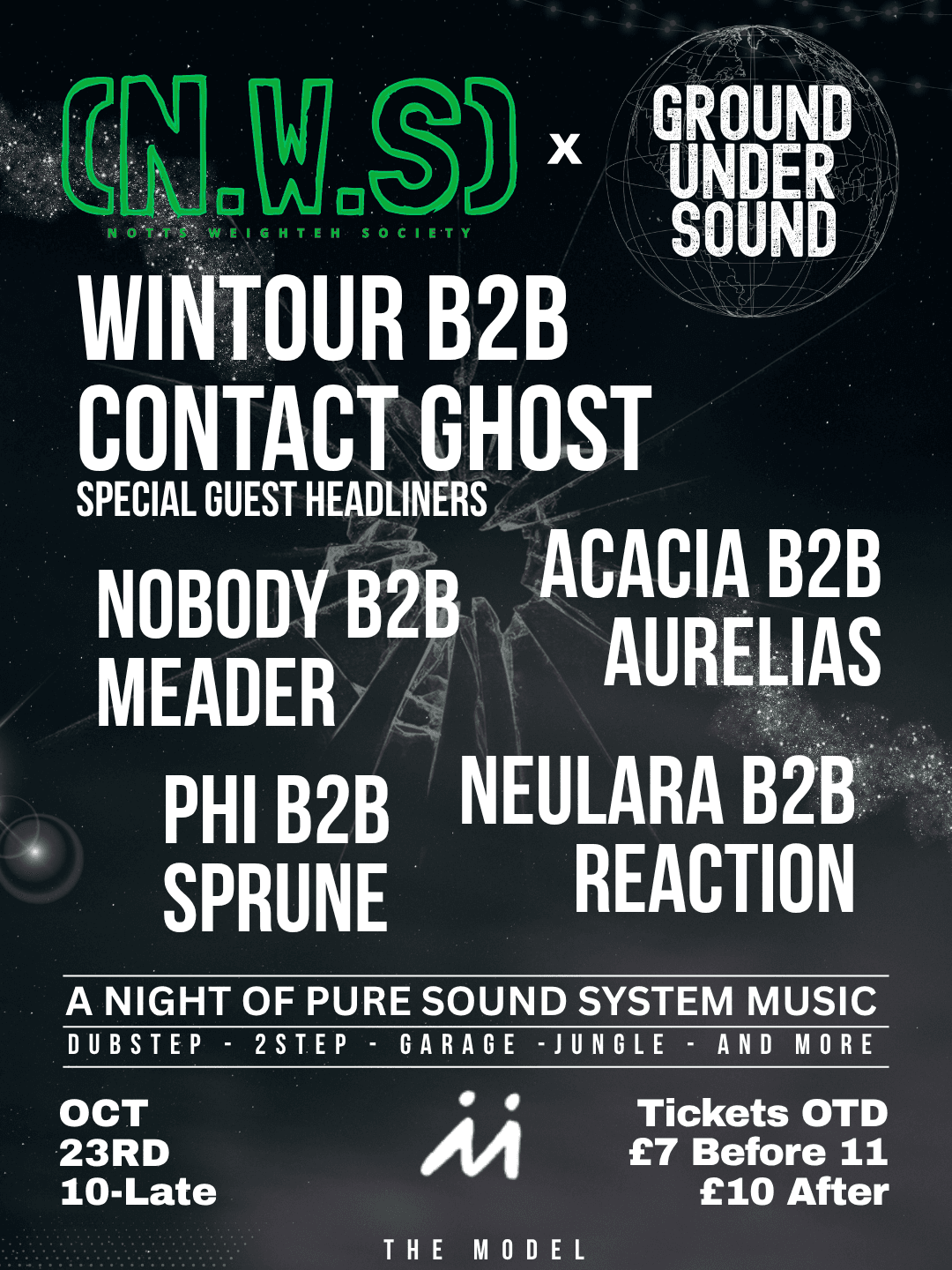 Weighteh X Ground Under Sound - WINTOUR B2B CONTACT GHOST, PLUS MORE at The Model
