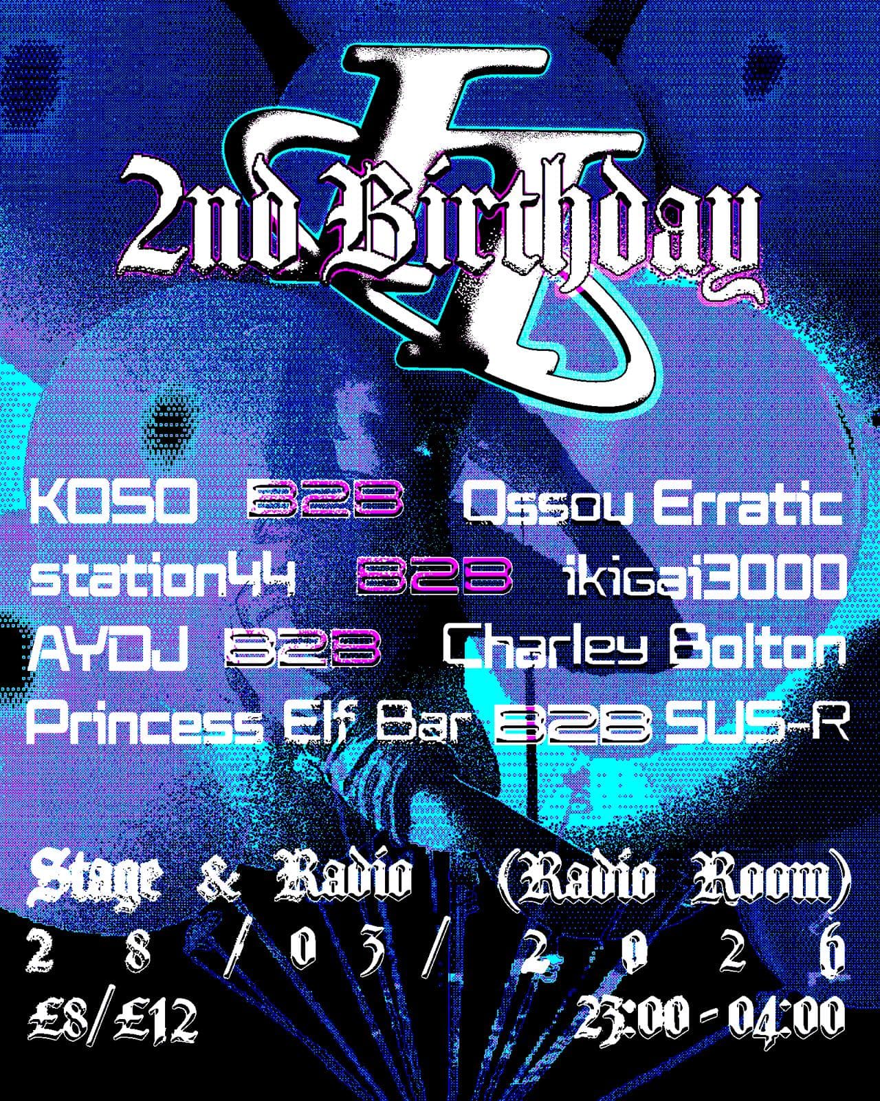 H2: 2nd Birthday at The Radio Room @ Stage & Radio