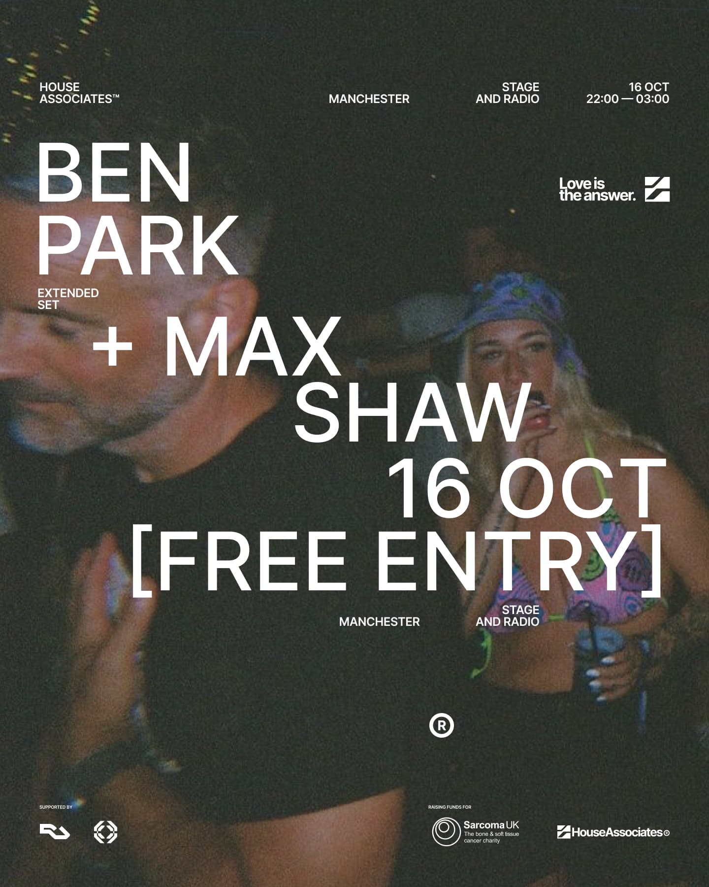 Love is the answer...presents BEN PARK at Stage & Radio [FREE RAVE]