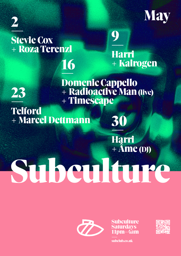 Subculture w/ Domenic Cappello & Radioactive Man (live) & Timescape at Sub Club