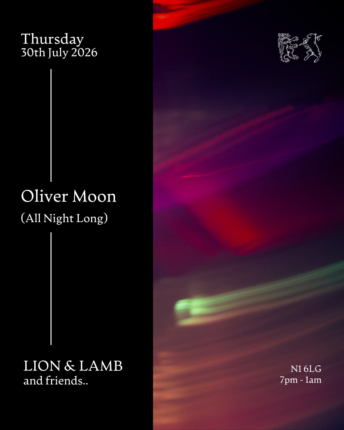 Lion & Lamb and Friends with Oliver Moon (All Night Long)