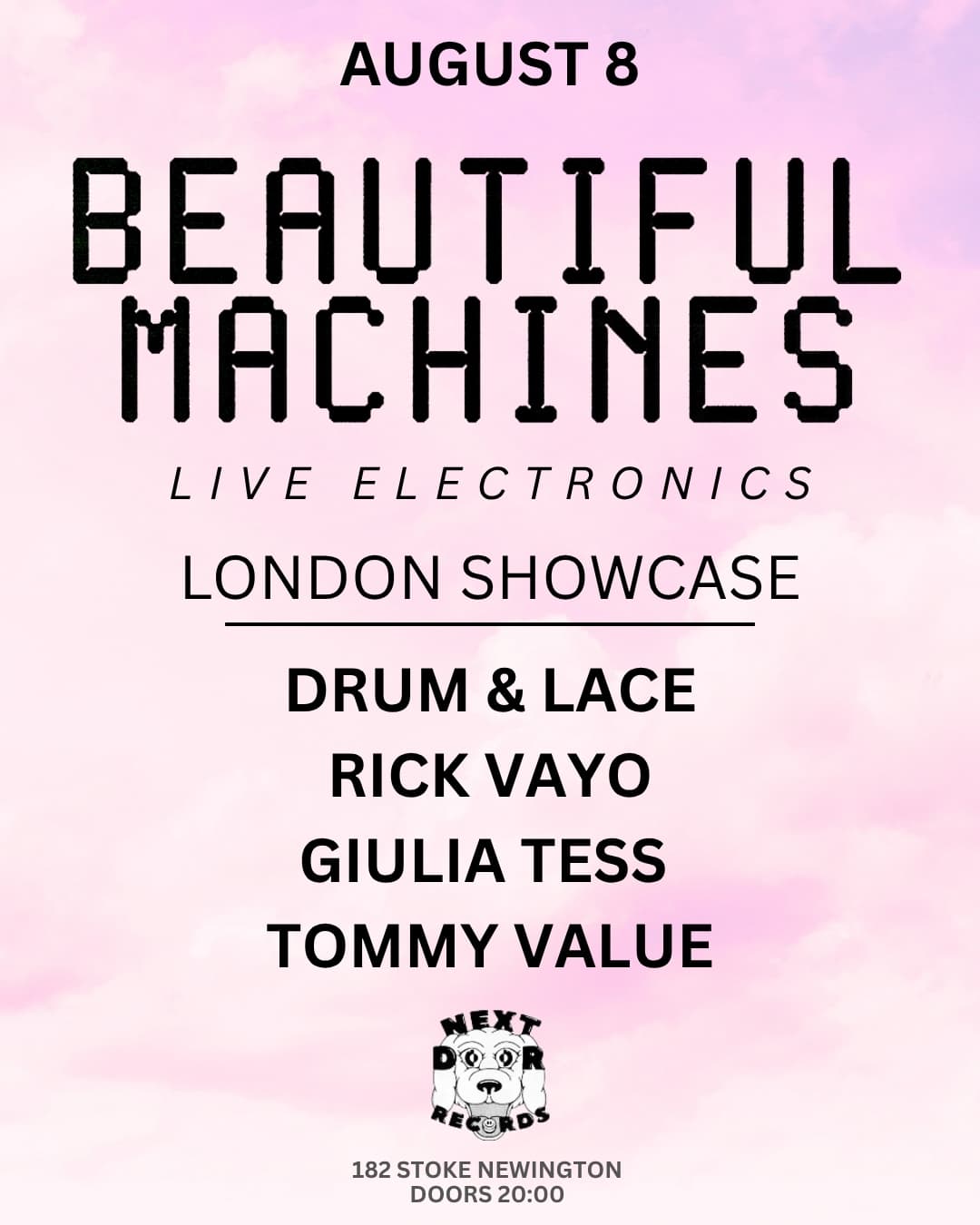 Beautiful Machines [NYC] - London Showcase at Next Door Records Two